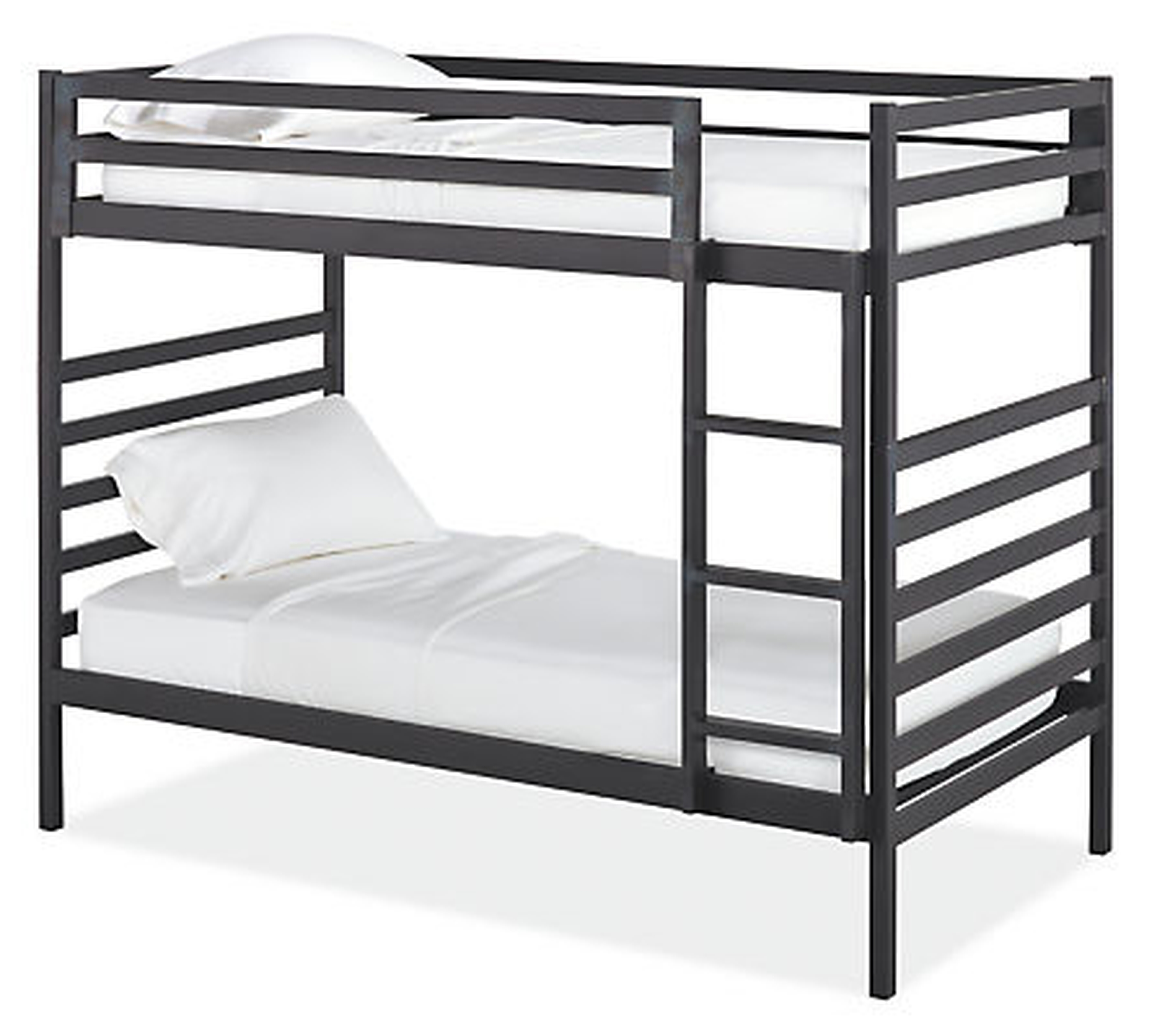Fort Twin Over Twin Bunk Bed in Natural Steel - Room & Board