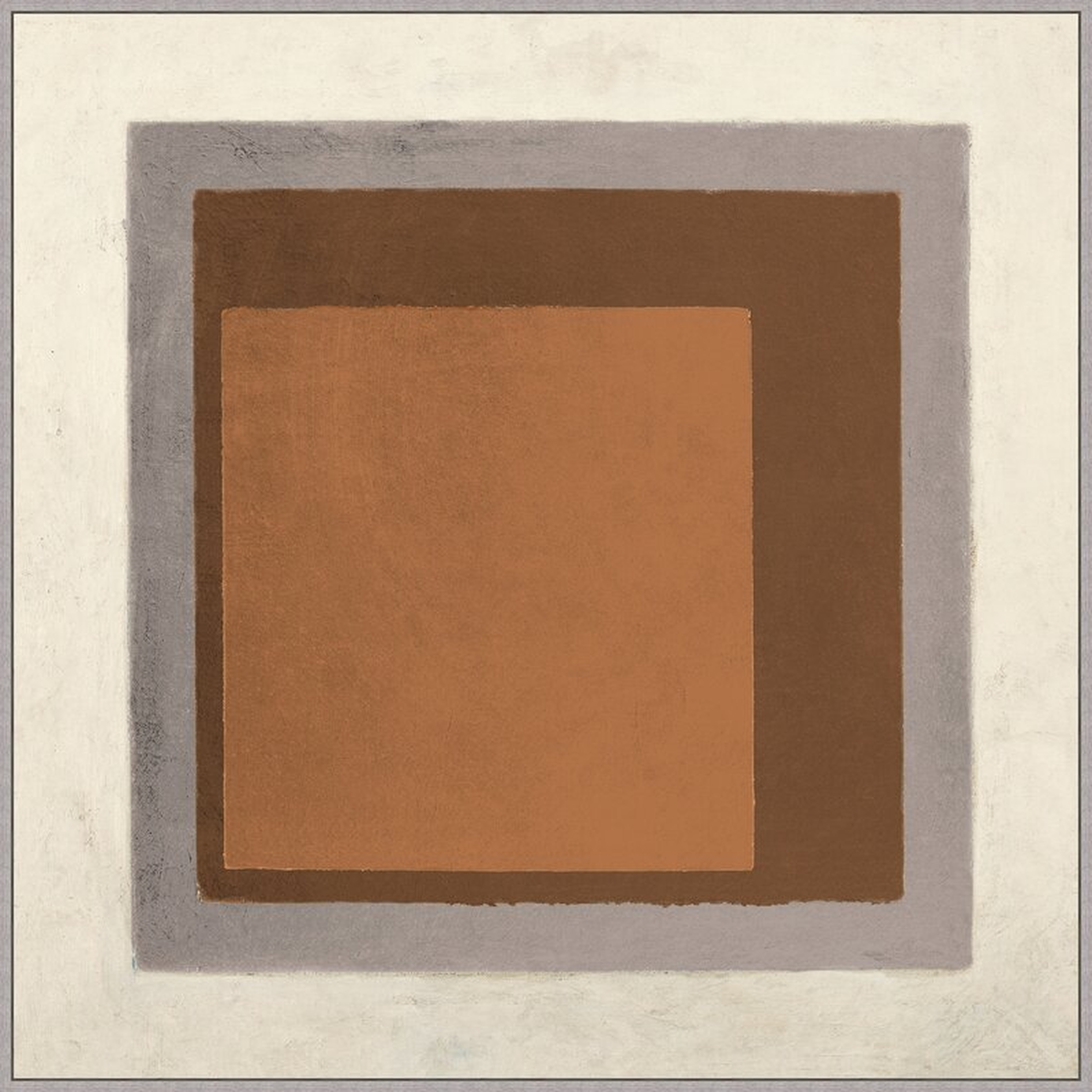 Wendover Art Group Natural Square 2 by Lillian August - Floater Frame Painting on Canvas - Perigold