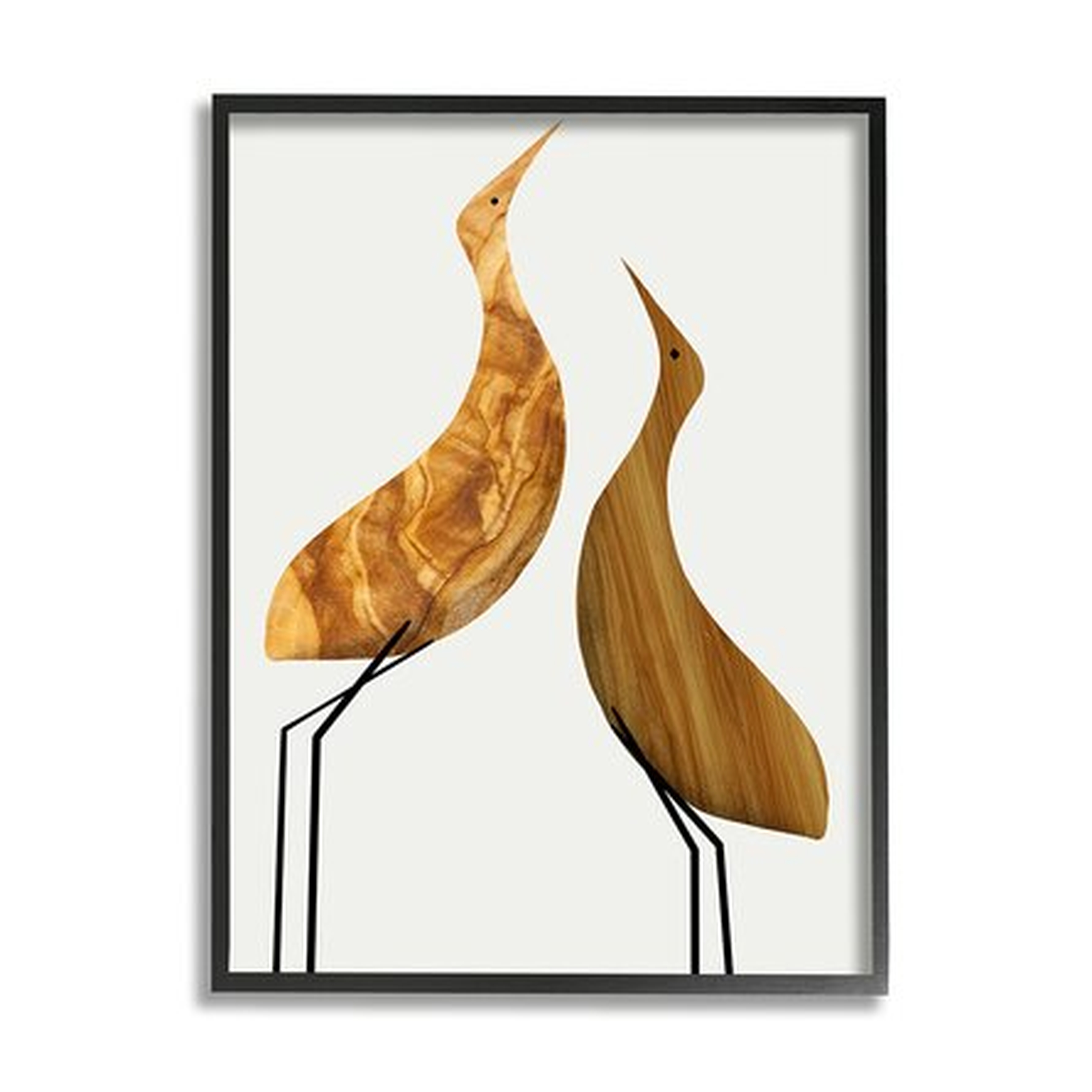 Modern Rustic Tree Patterned Birds Minimal Abstract by Daphne Polselli - Graphic Art - Wayfair