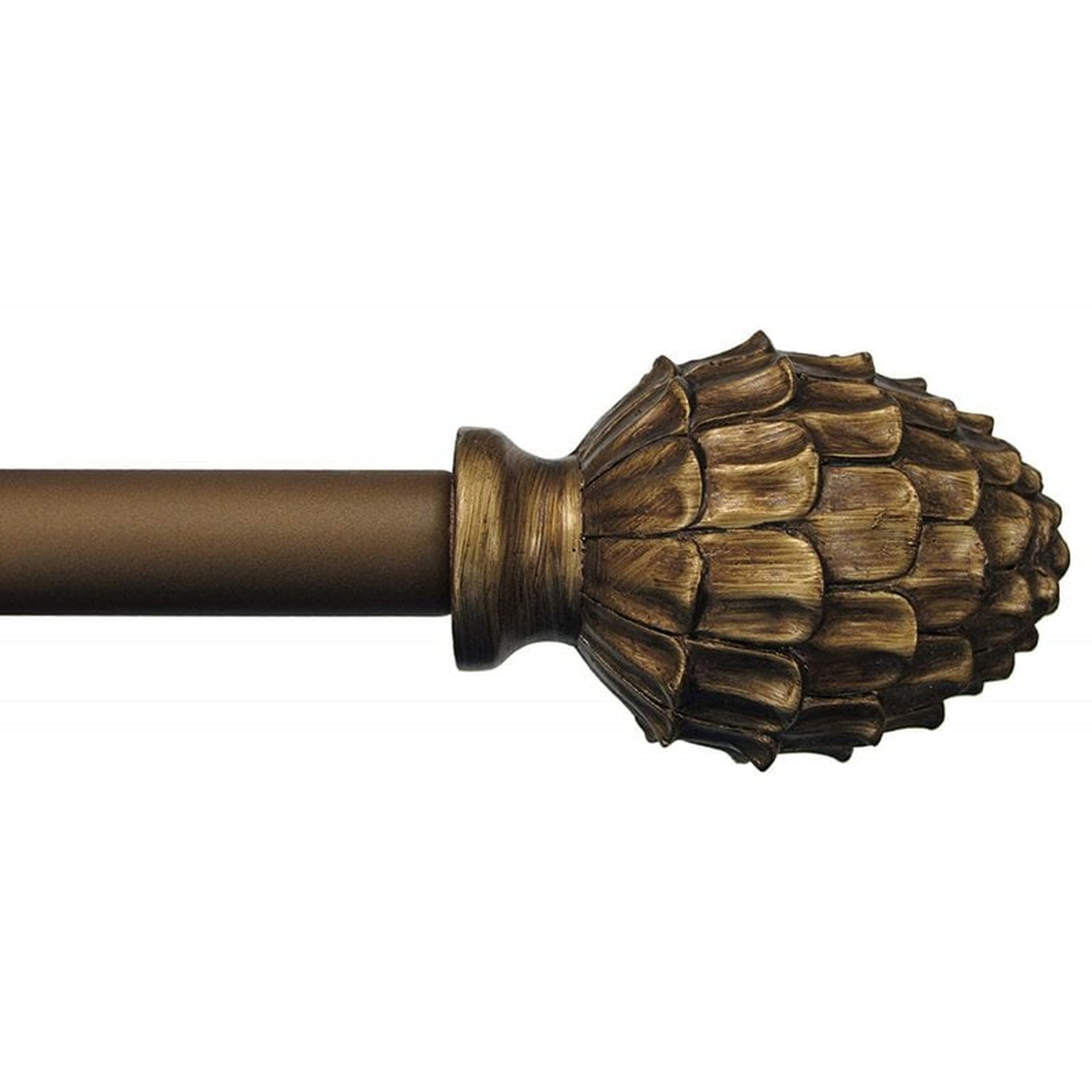 Vallejo Pineapple Single Curtain Rod - Wayfair