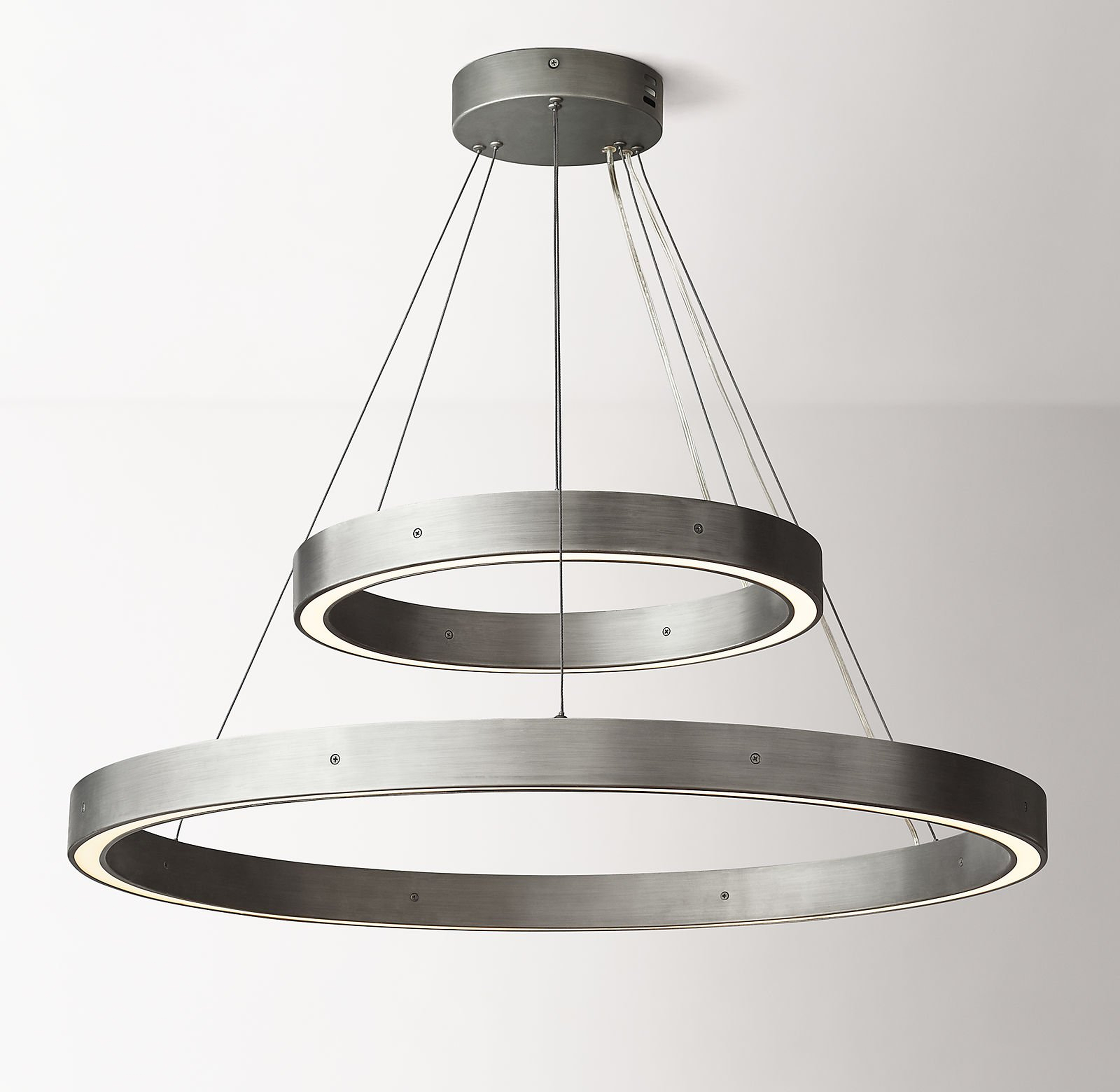 WYATT 2-TIERED PENDANT - BRUSHED GRAPHITE - RH Baby & Child