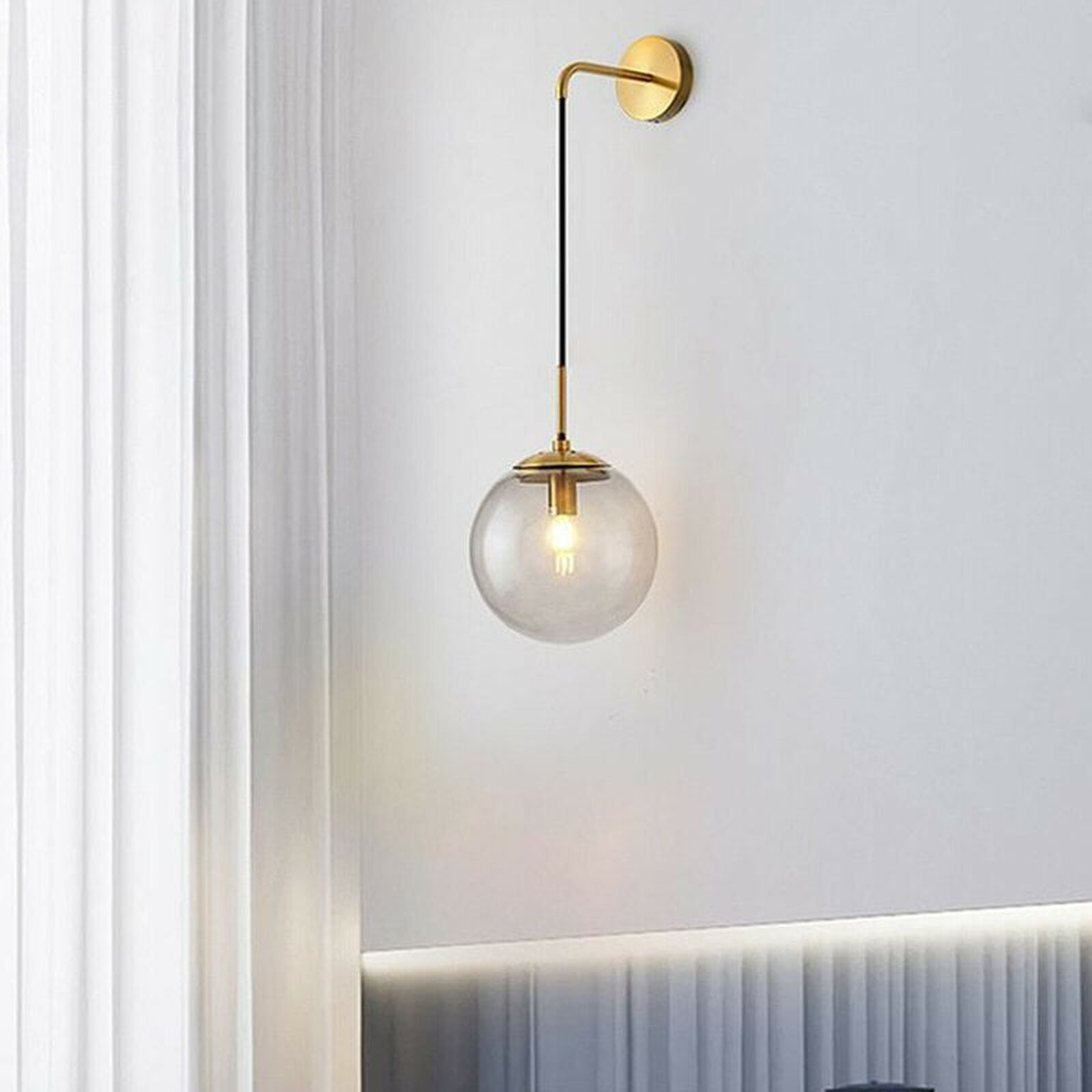 Rey Gold Armed Sconce - Wayfair