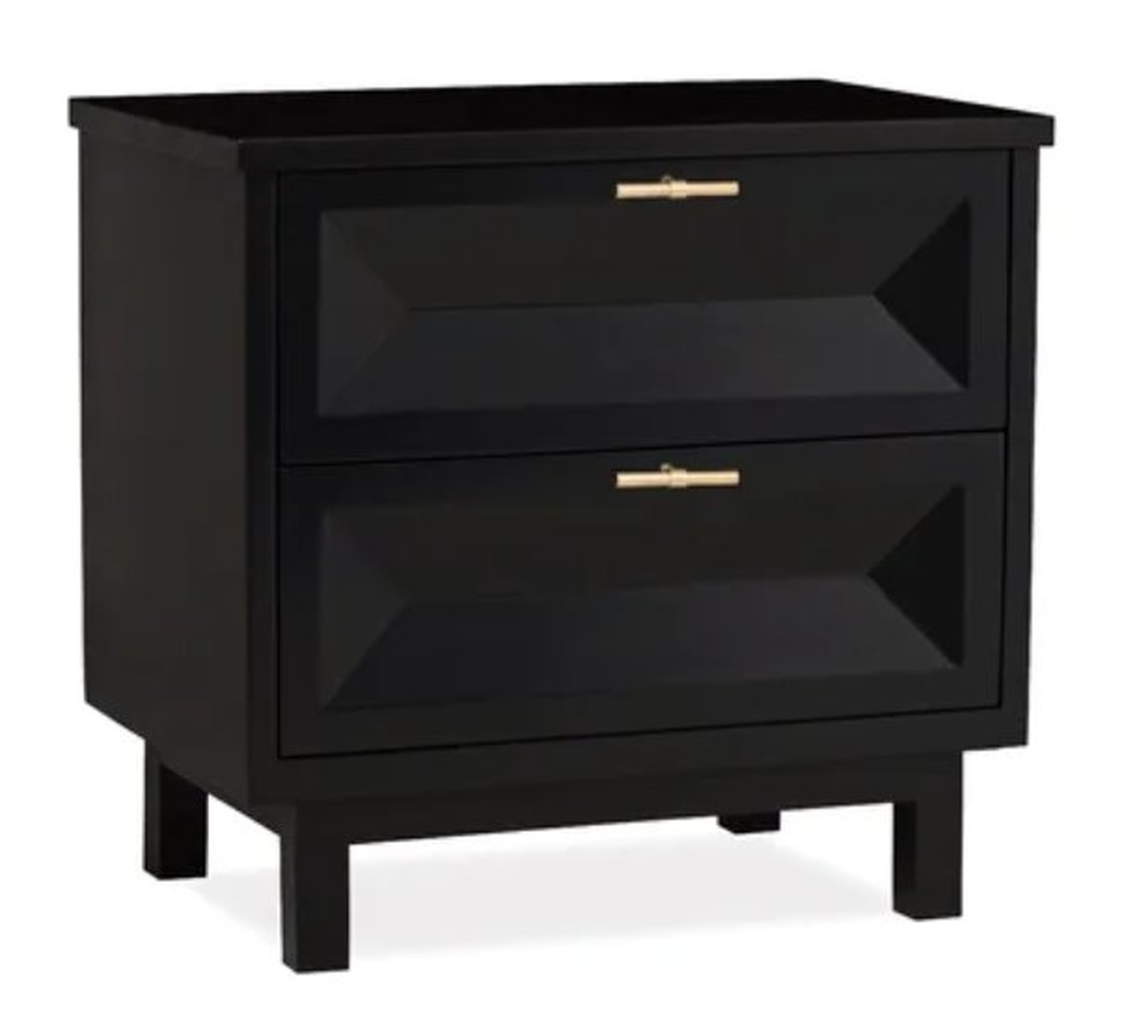 Brownstone Furniture Chambers 2 - Drawer Nightstand Color: Black - Perigold