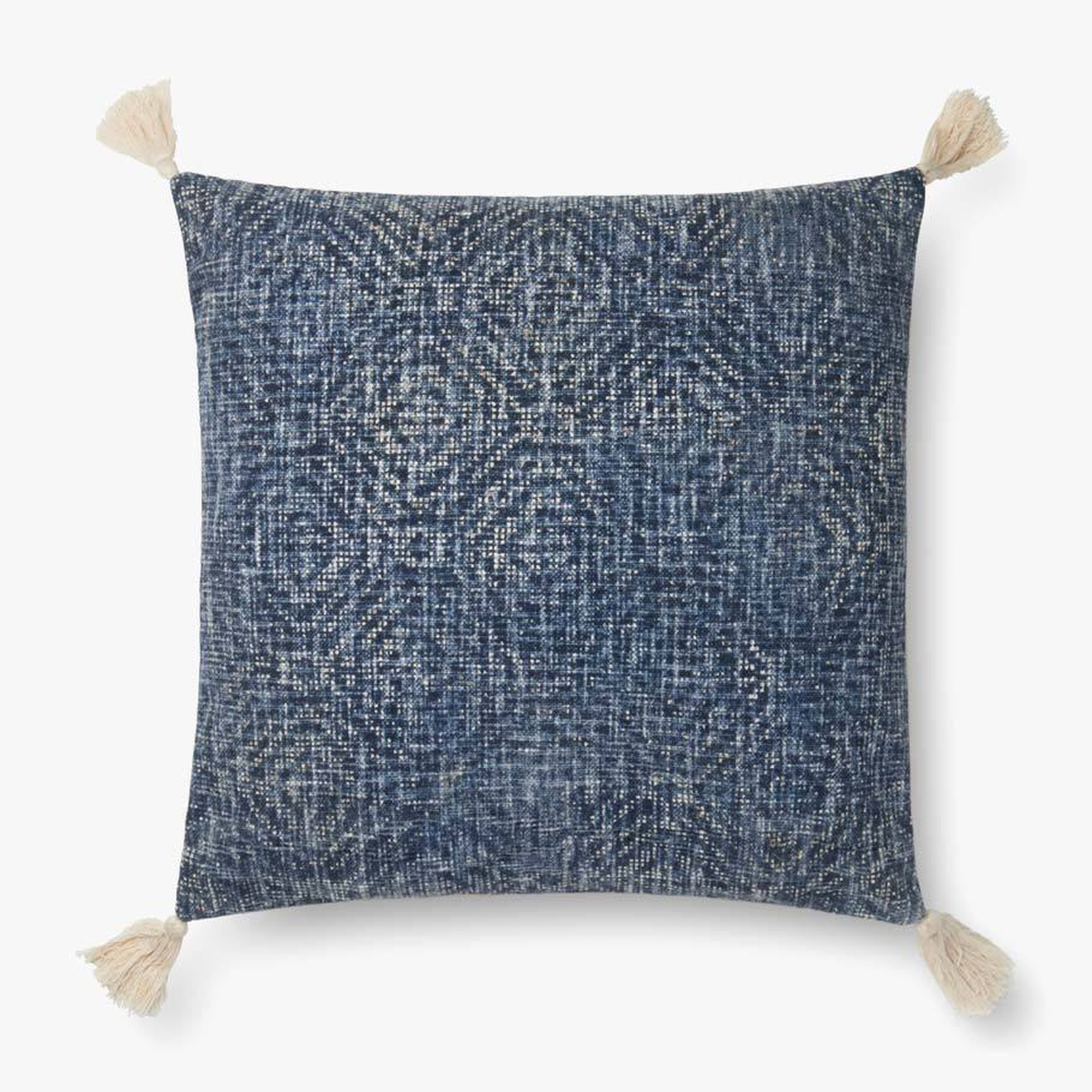 PILLOWS - BLUE - 22" X 22" Poly Fill - Loloi Rugs