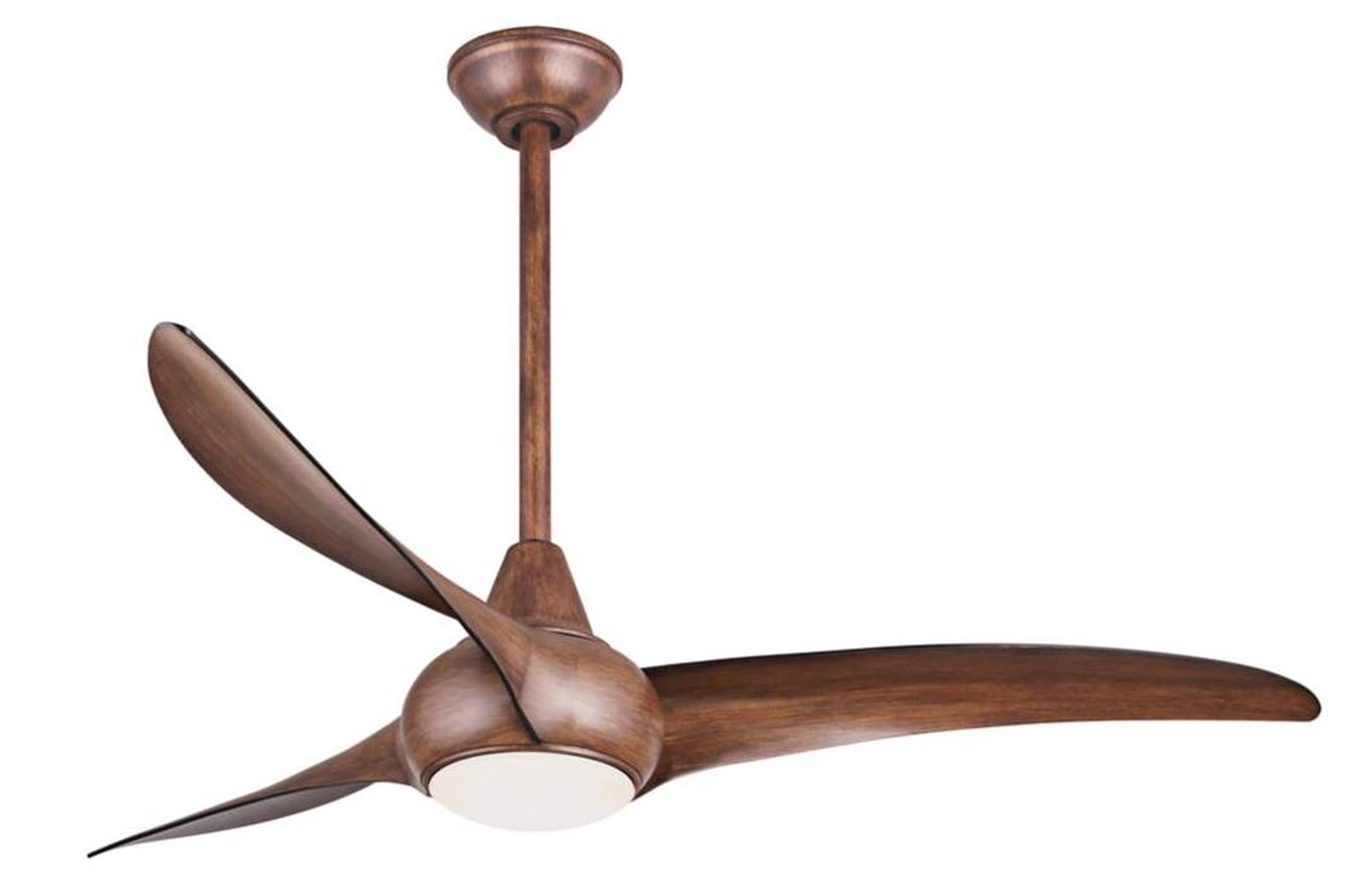 52" Minka Aire Light Wave Distressed Koa Ceiling Fan - Lamps Plus