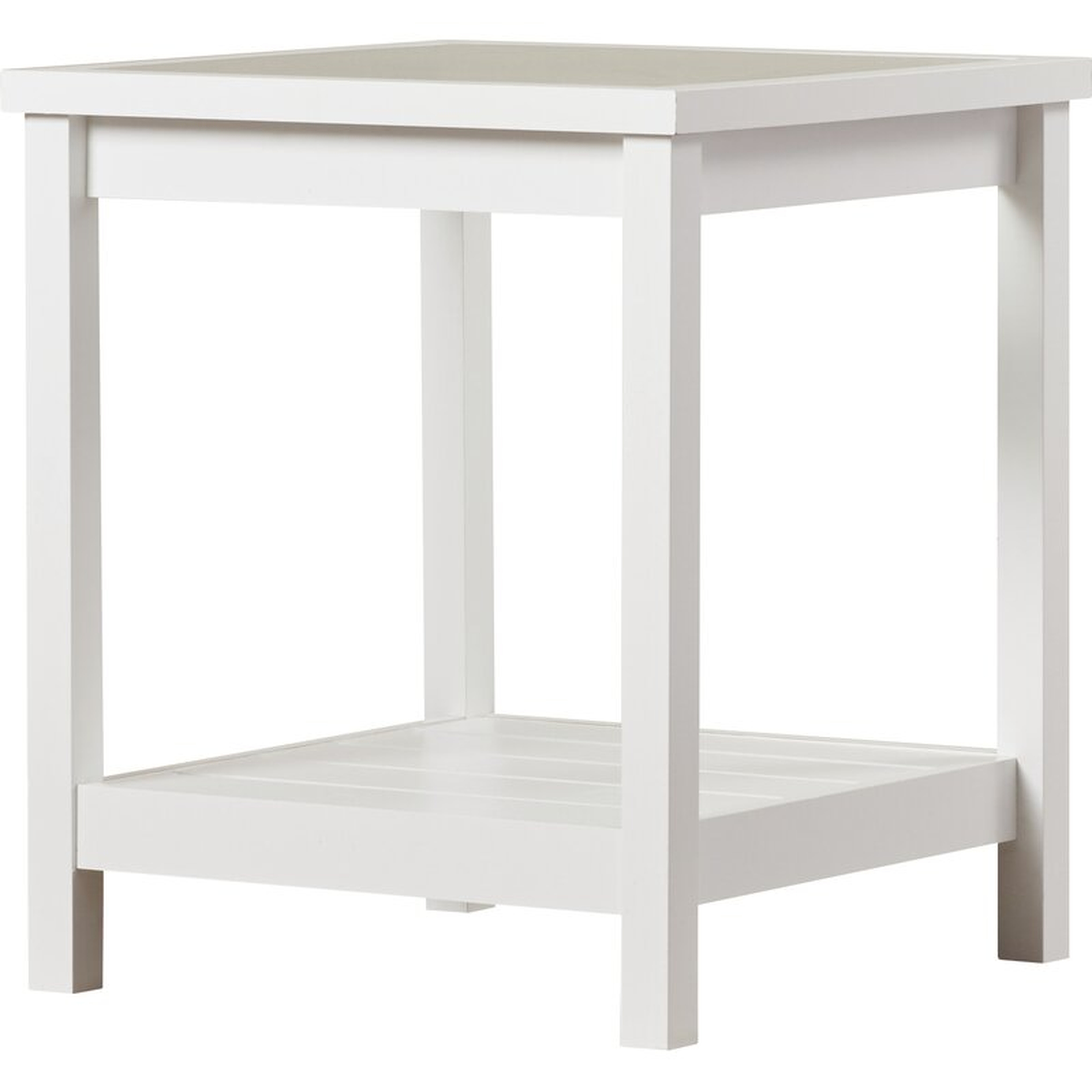 Hampton End Table / Soft White - Wayfair