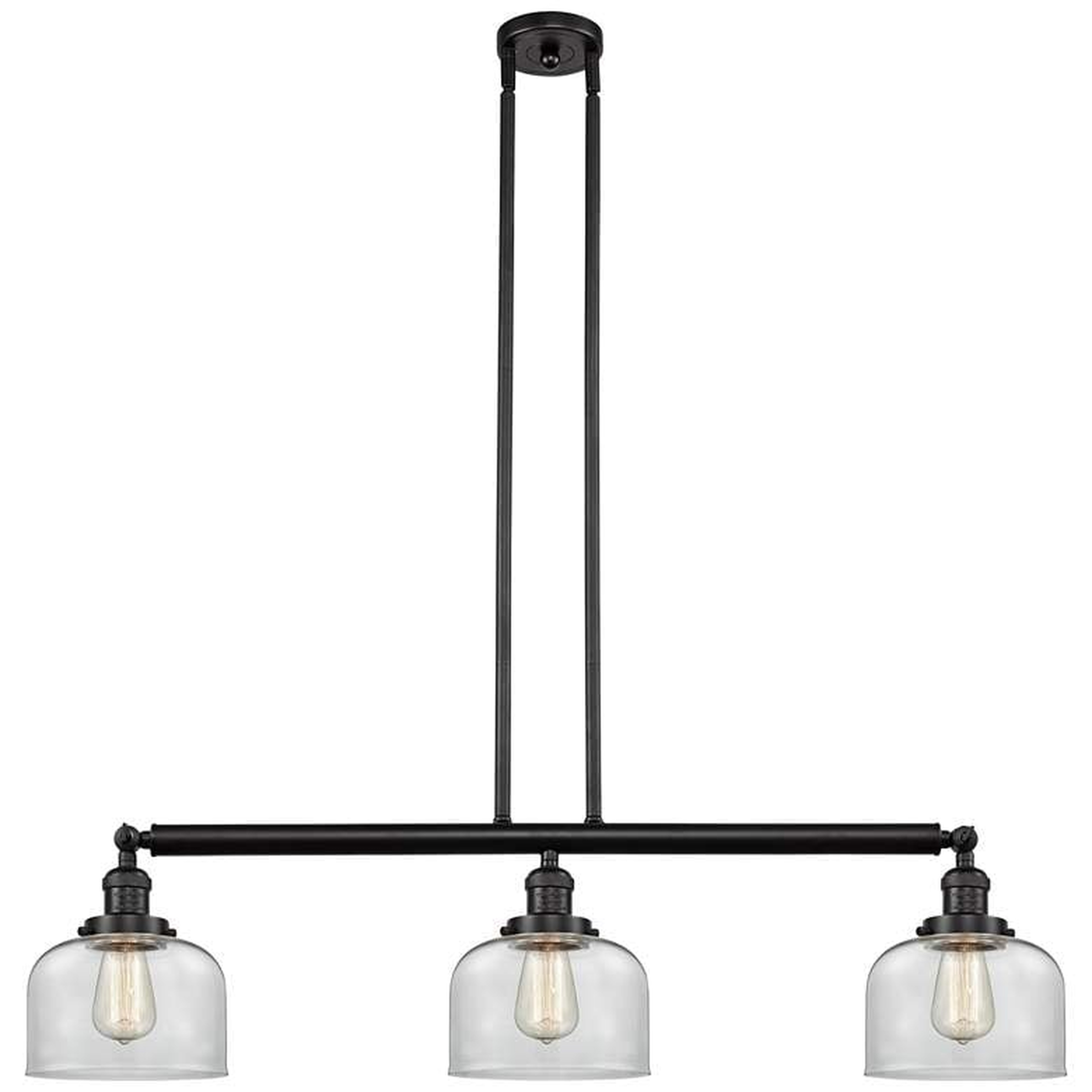 Large Bell 40 1/2"W Oil-Rubbed Bronze 3-Light Island Pendant - Style # 65V98 - Lamps Plus