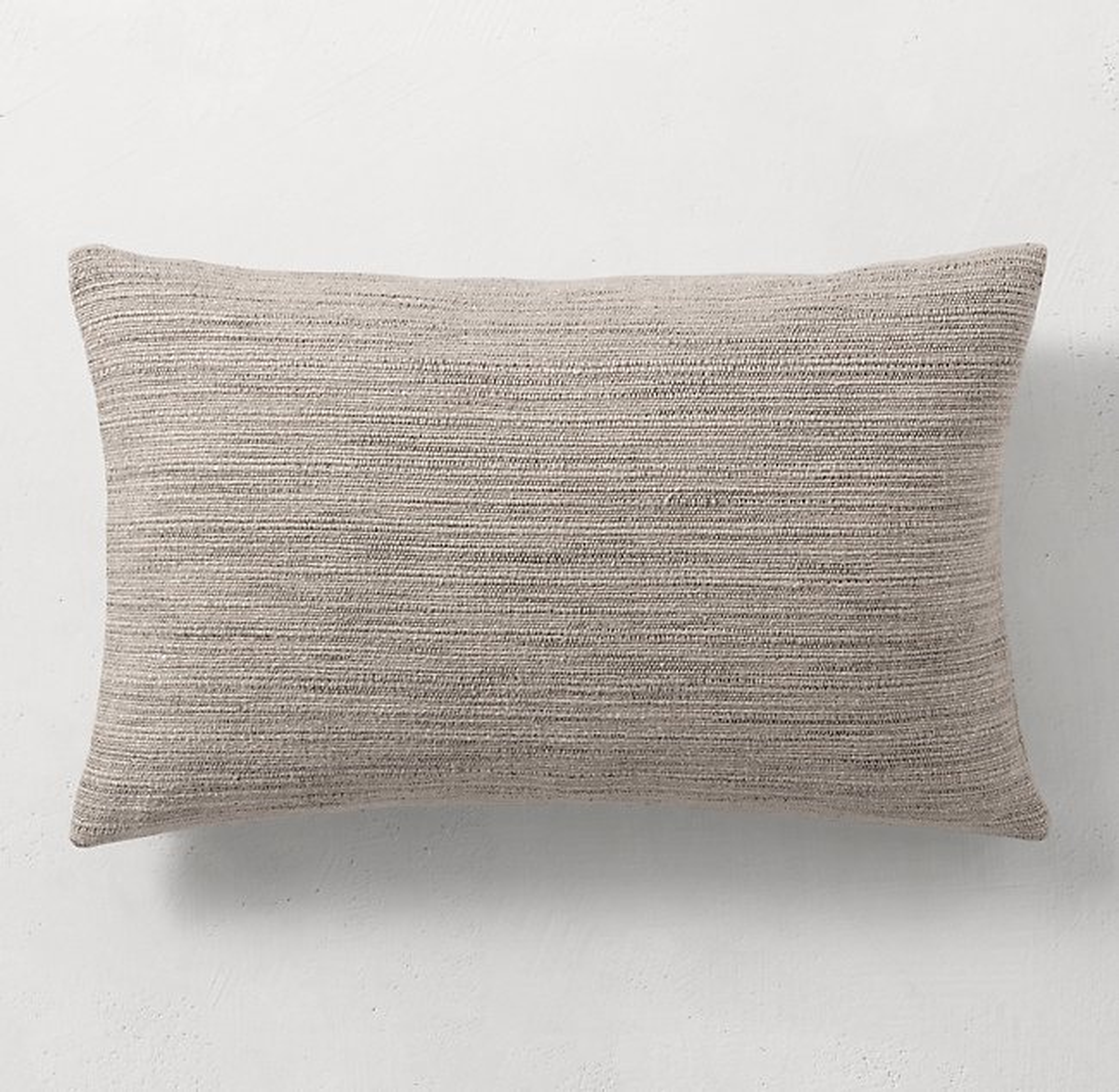 ITALIAN MARLED LINEN PILLOW COVER - LUMBAR - RH