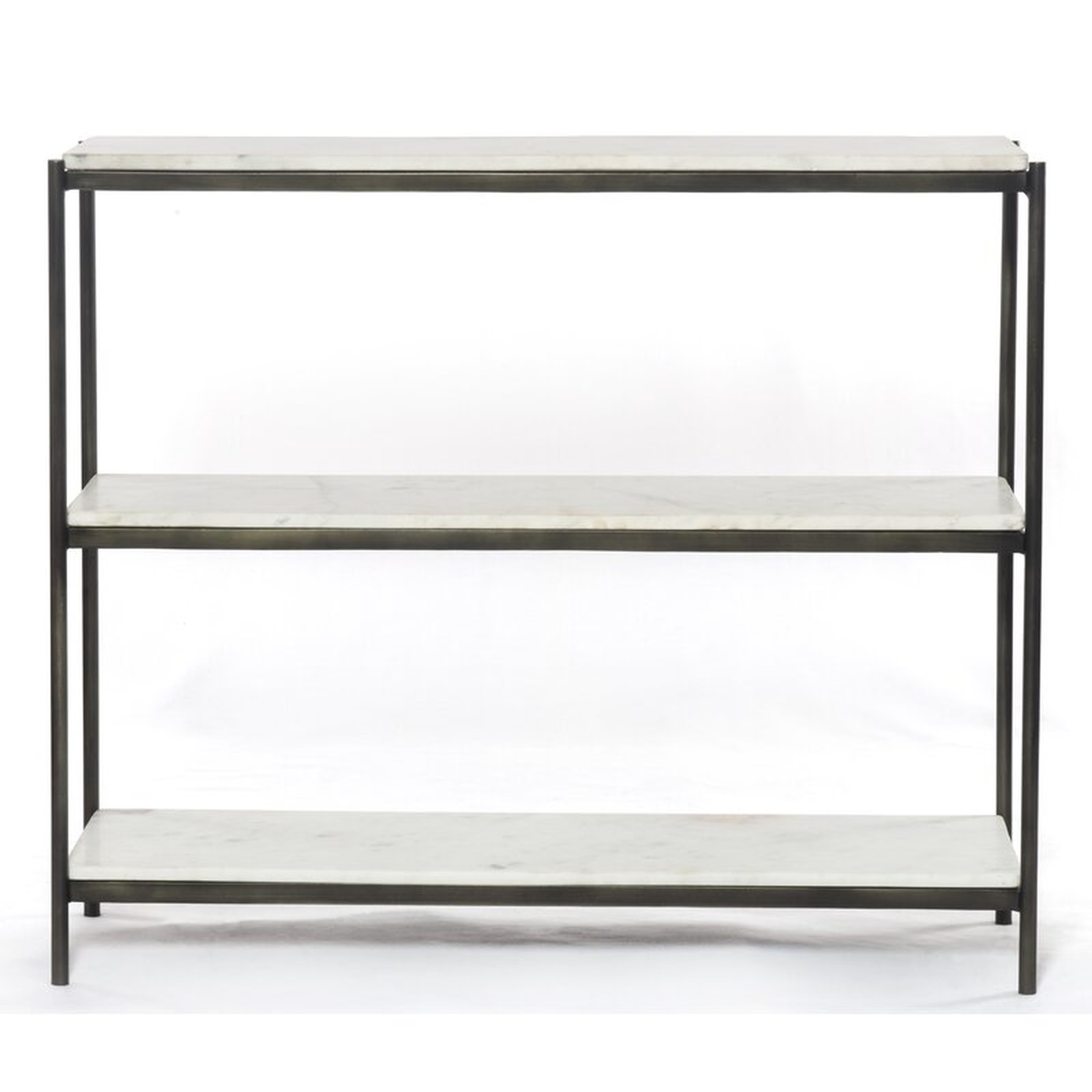 MARLOW 36" CONSOLE TABLE - Hammered Gray - Perigold