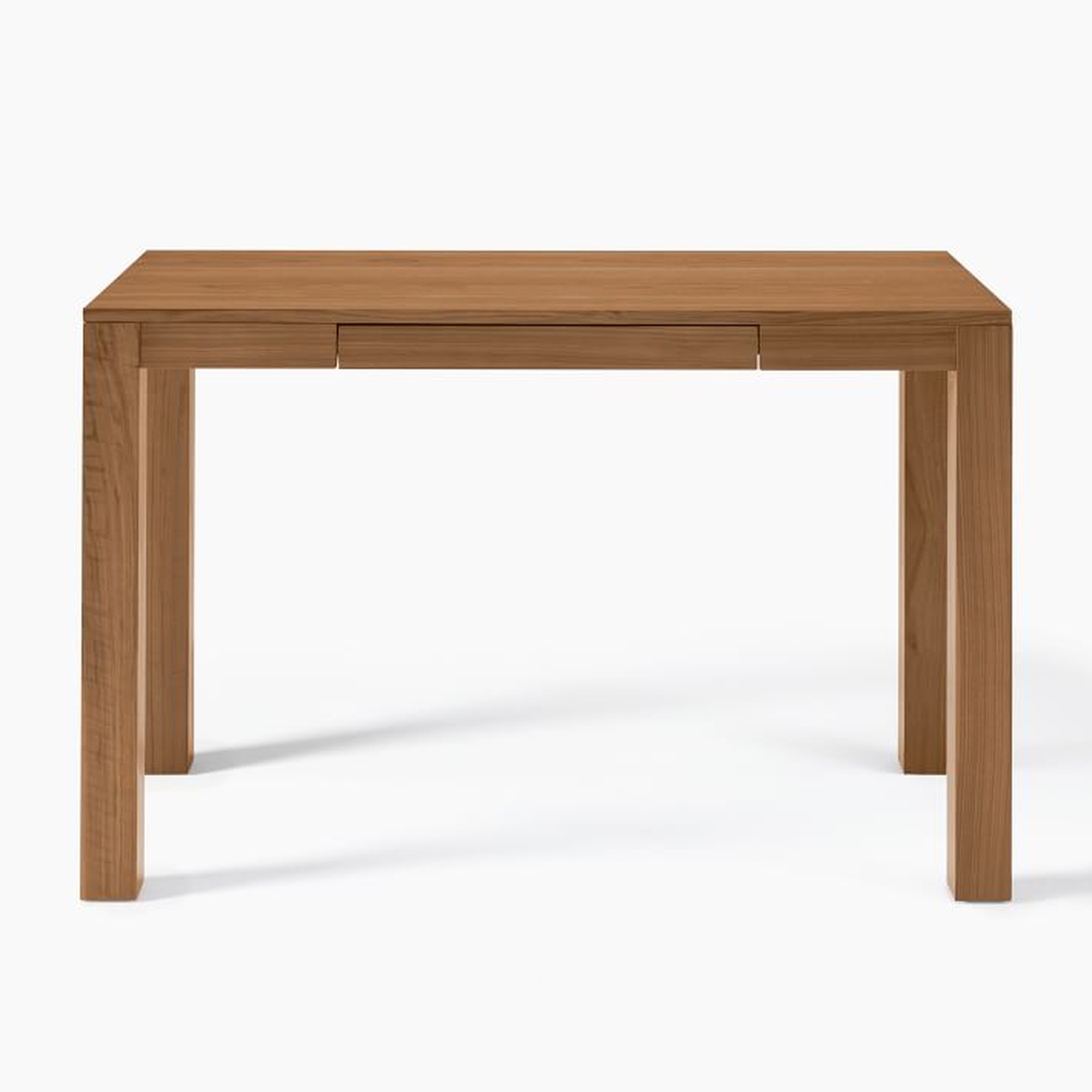 Parsons Desk With Drawers, Cool Walnut - West Elm