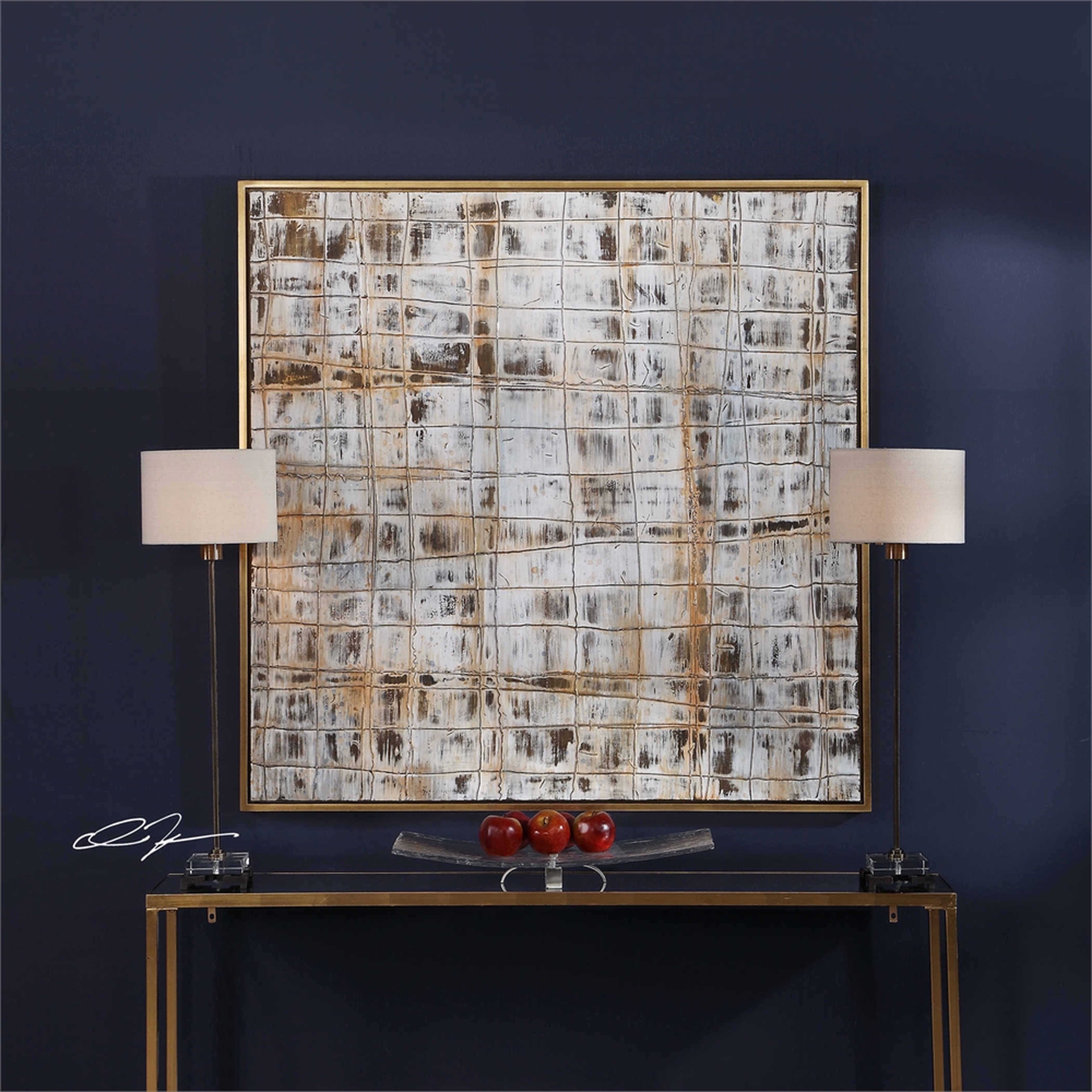 Egyptian Linen Hand Painted Canvas - Uttermost