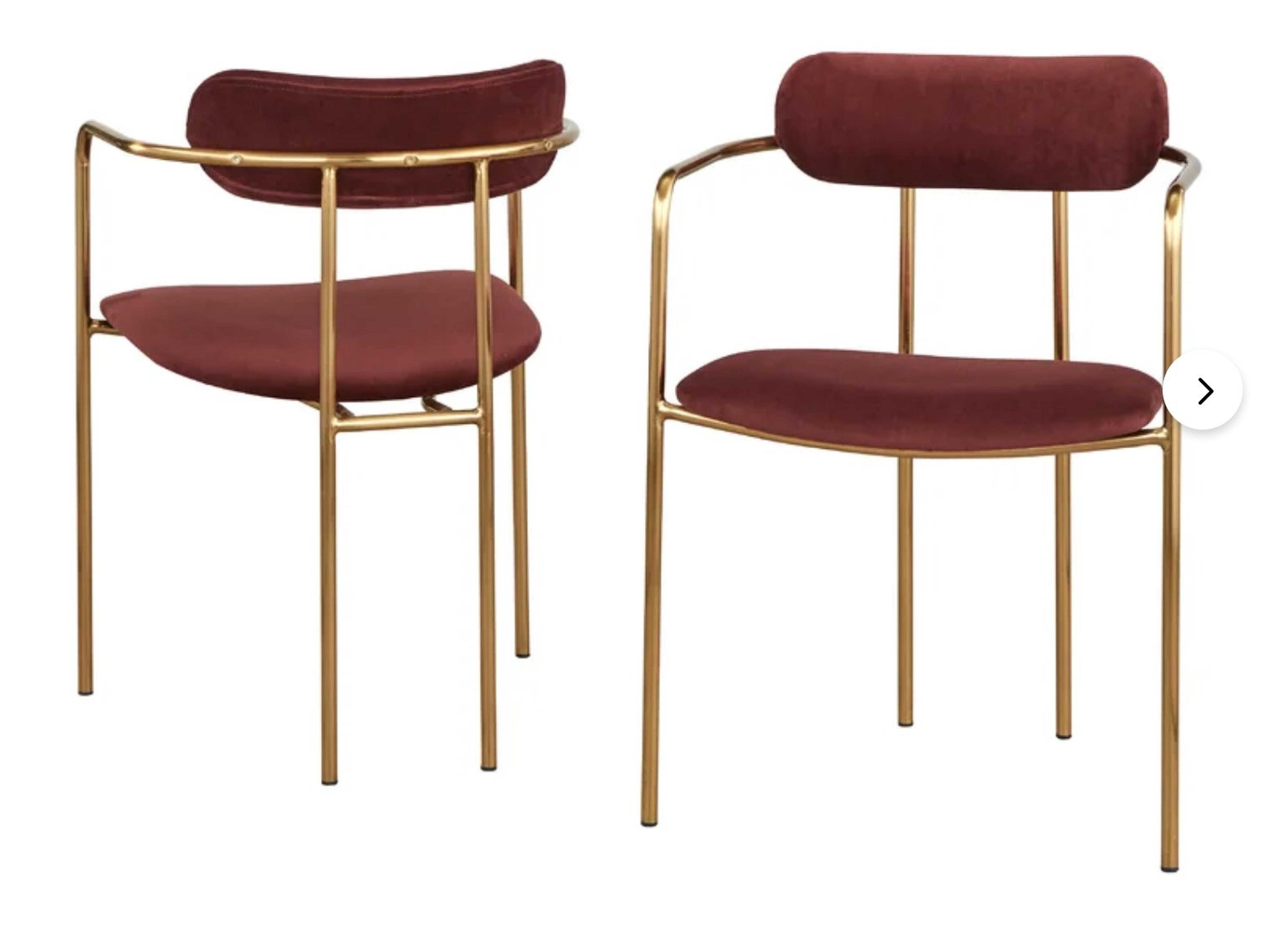 Carrigan Upholstered Dining Chair - set of 2 - Wayfair