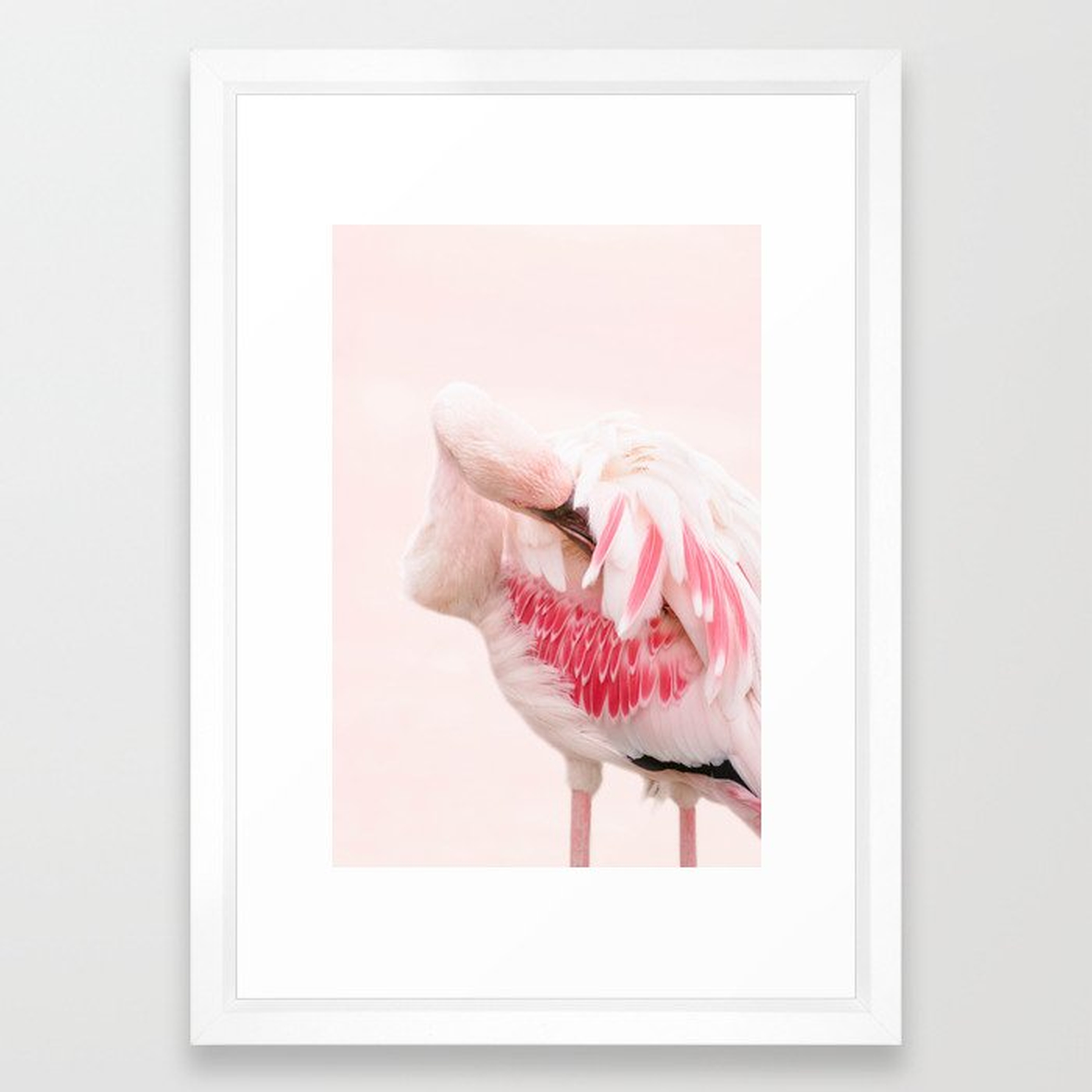 Flamingo pink Framed Art Print - Society6
