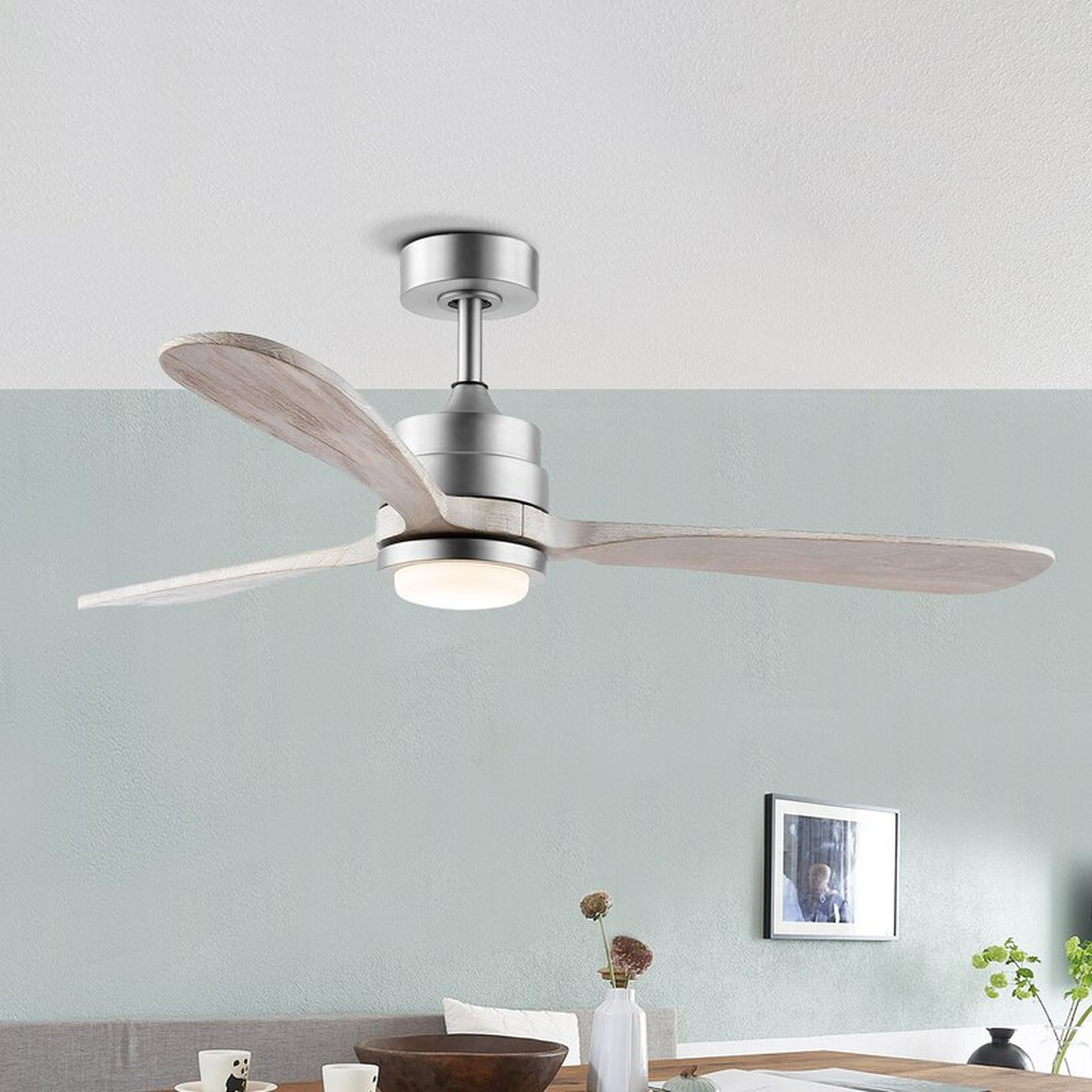 52'' Gatto 3 - Blade LED Propeller Ceiling Fan with Remote Control and Light Kit Included - Wayfair
