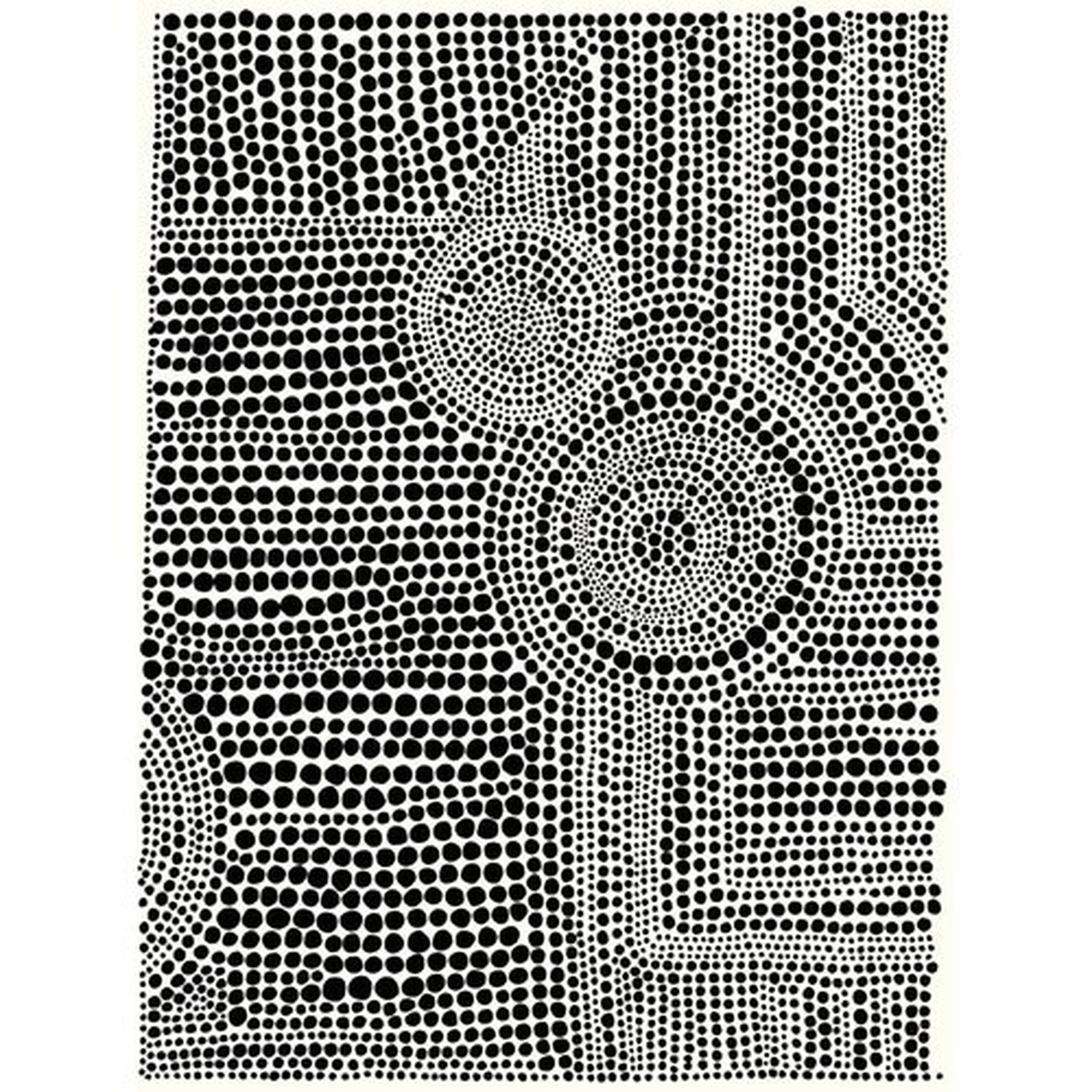 CLUSTERED DOTS A' GRAPHIC ART PRINT ON WRAPPED CANVAS - Perigold