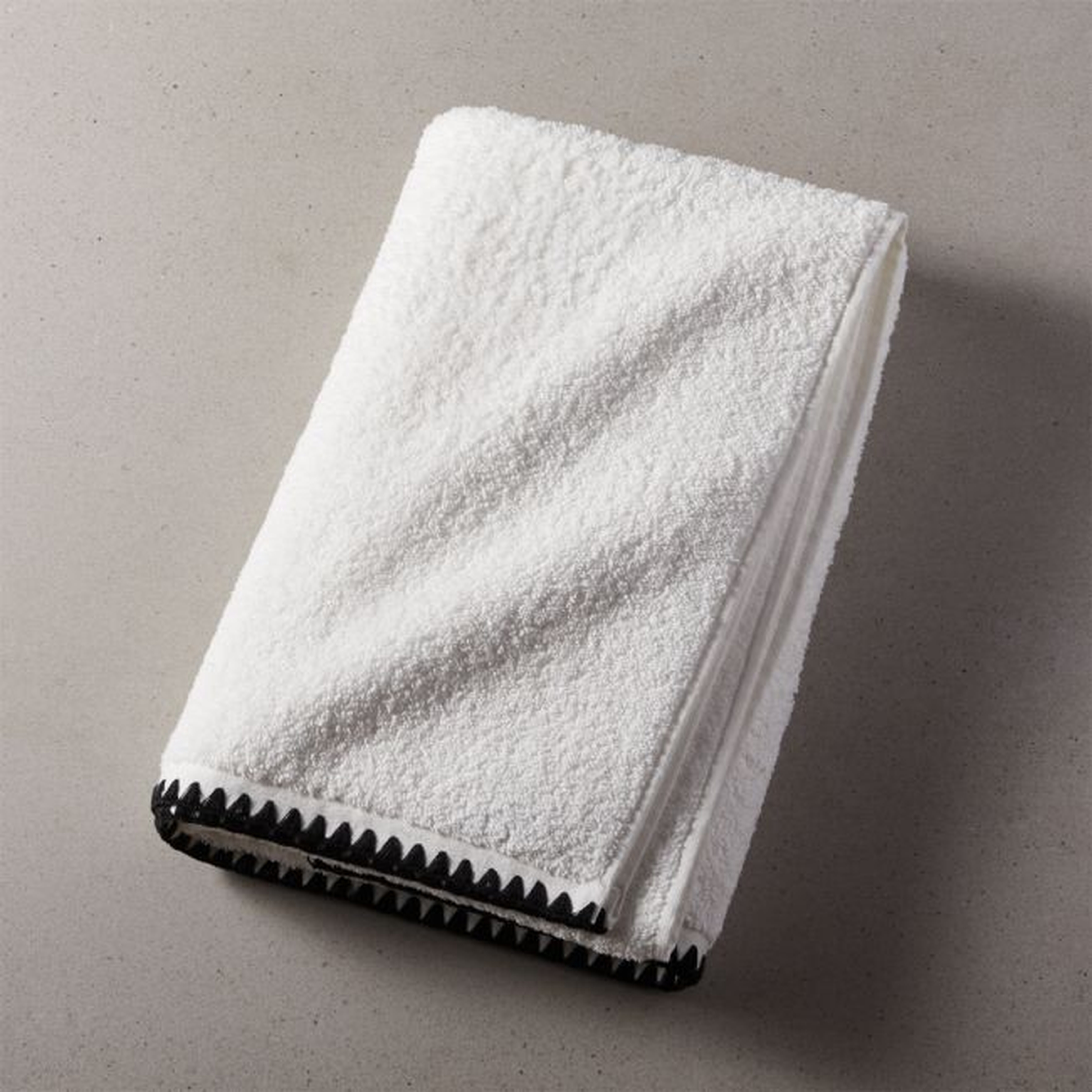 Tuli Black Trim Bath Towel - CB2