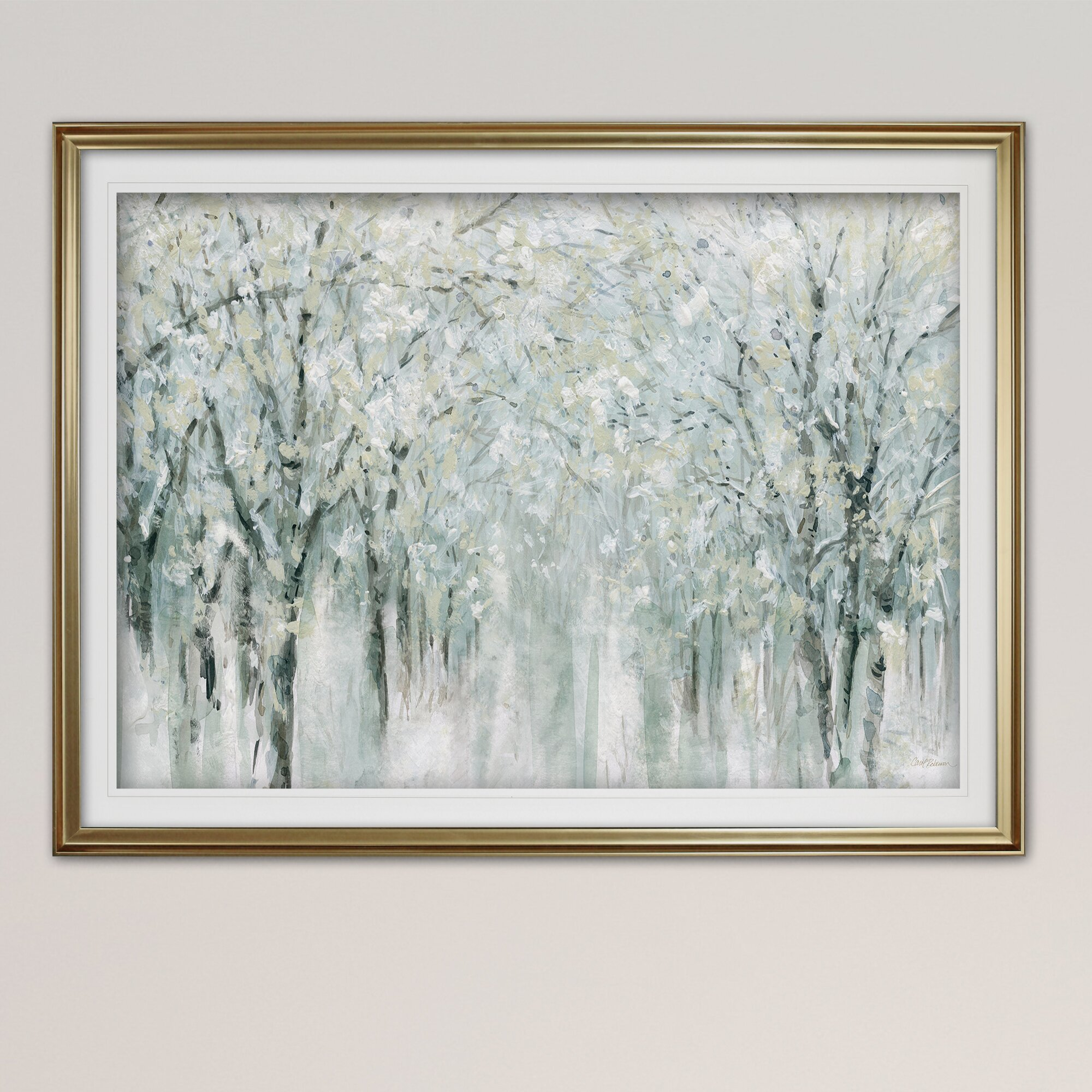 Winter Mist by Carol Robinson - Picture Frame Painting Print on Plastic - Wayfair