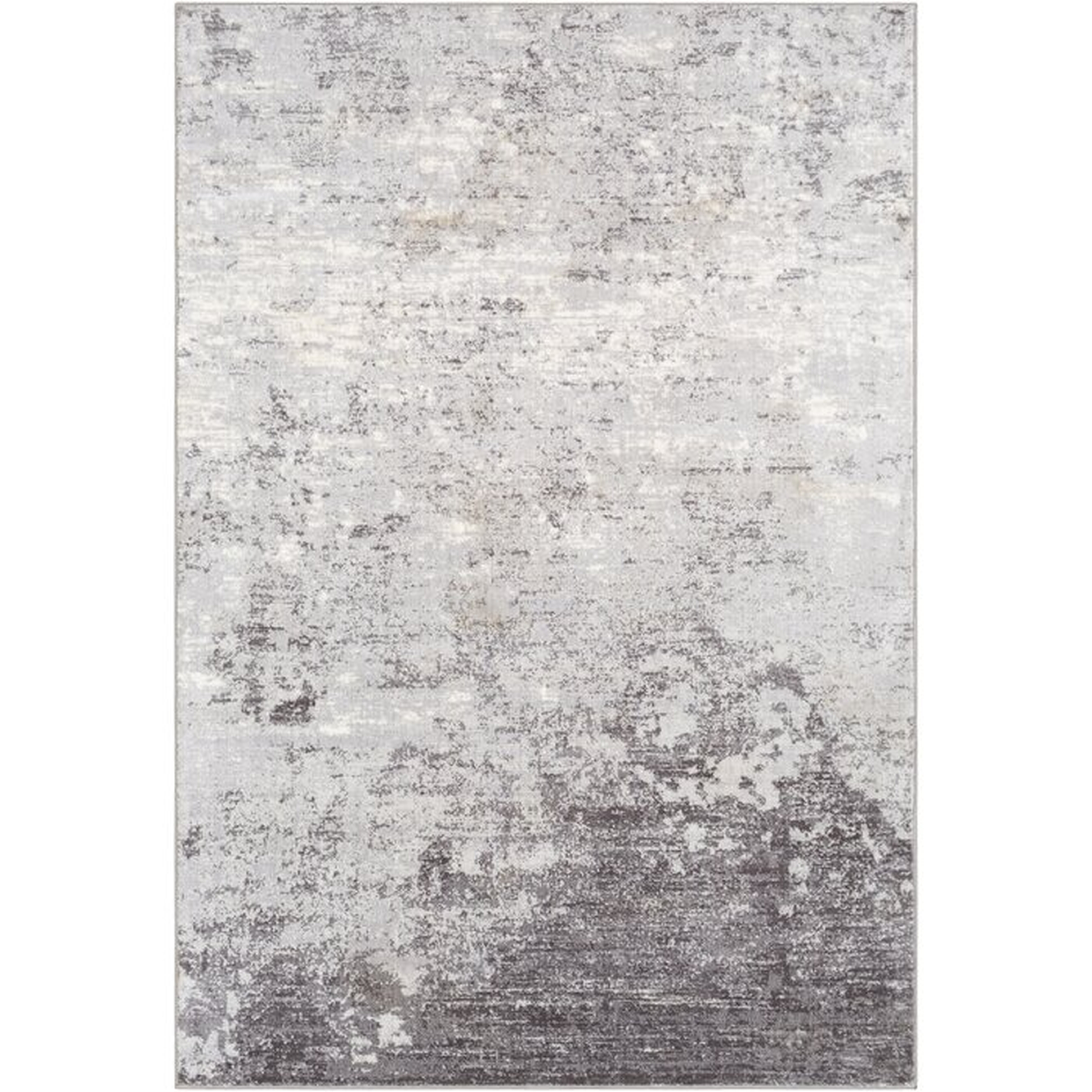 Rosson Abstract Silver/Gray/White Area Rug - Wayfair