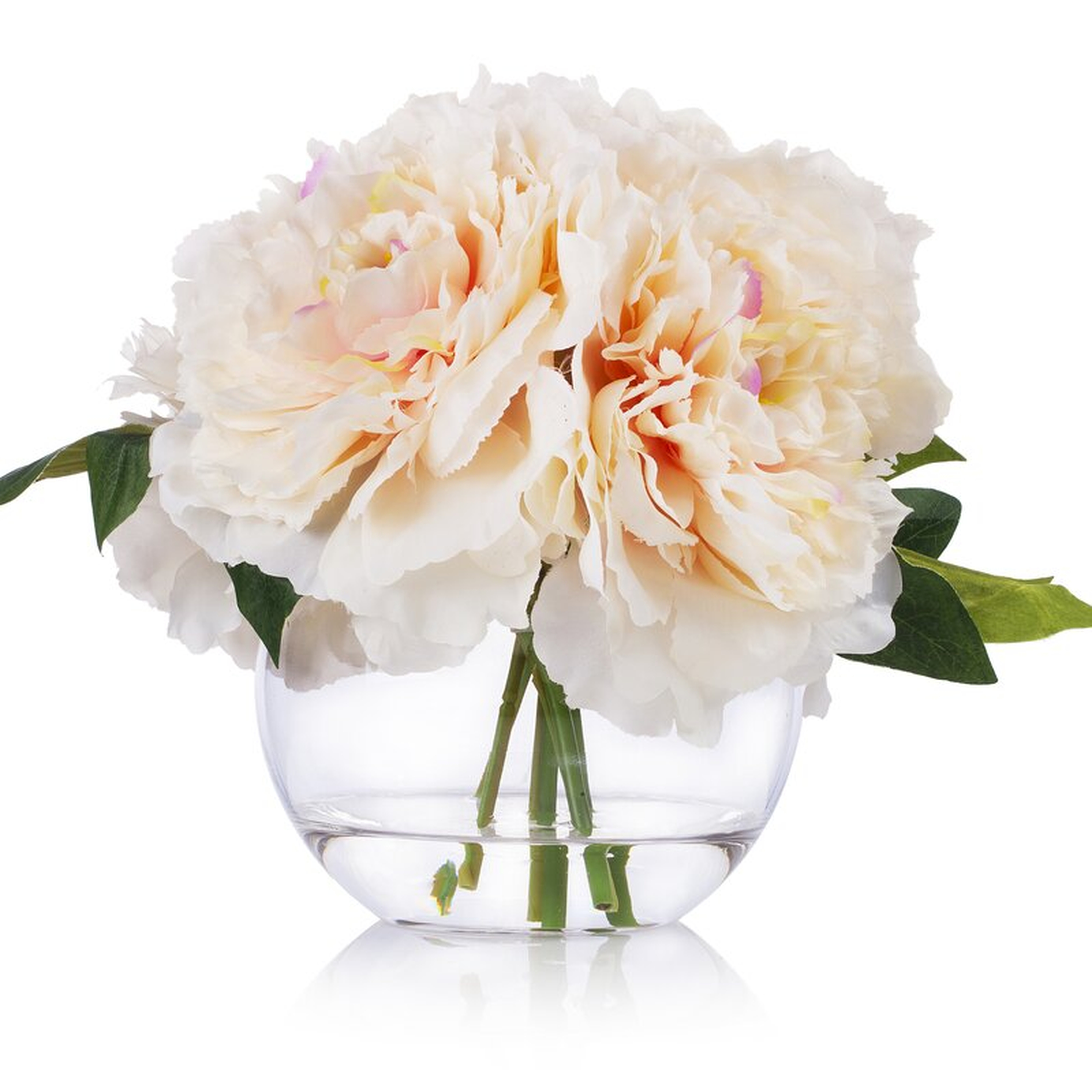 Nearly Natural 36 in. Indoor Peony and Berries Artificial Arrangement in Large Cylinder Vase - Wayfair