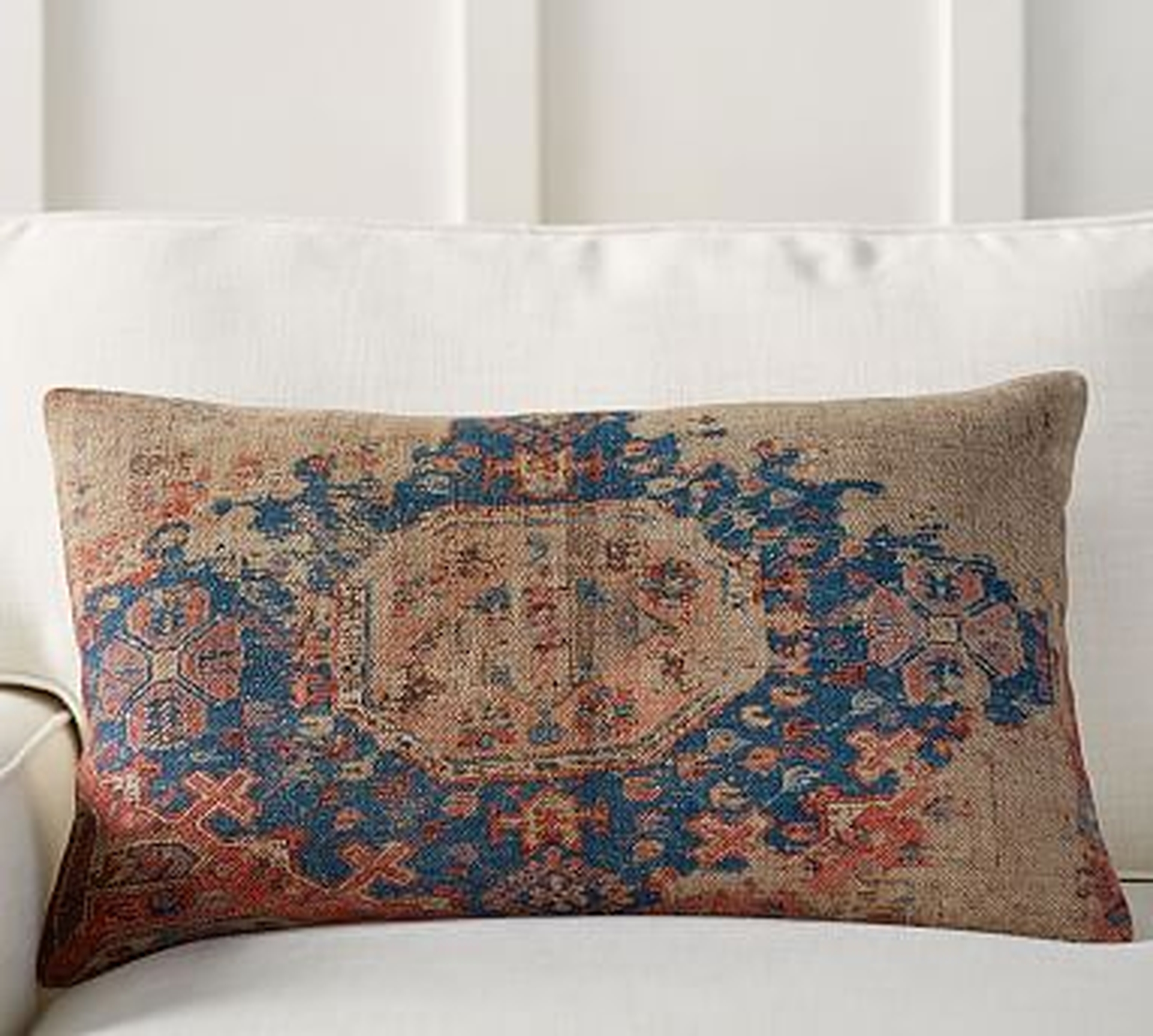 Navin Print Pillow Cover, 16x26", Multi (without insert) - Pottery Barn