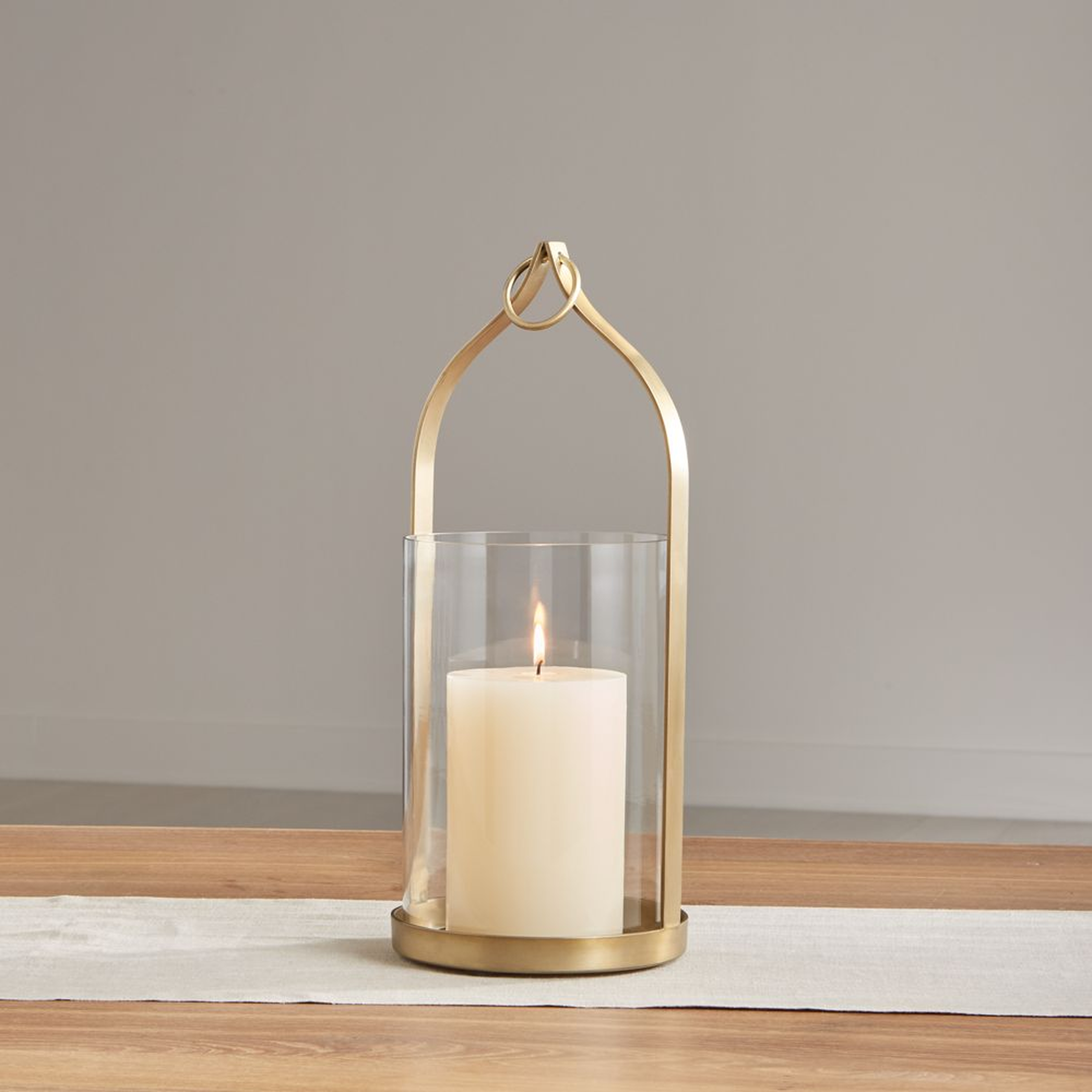 Priya 16" Brass Lantern - Crate and Barrel