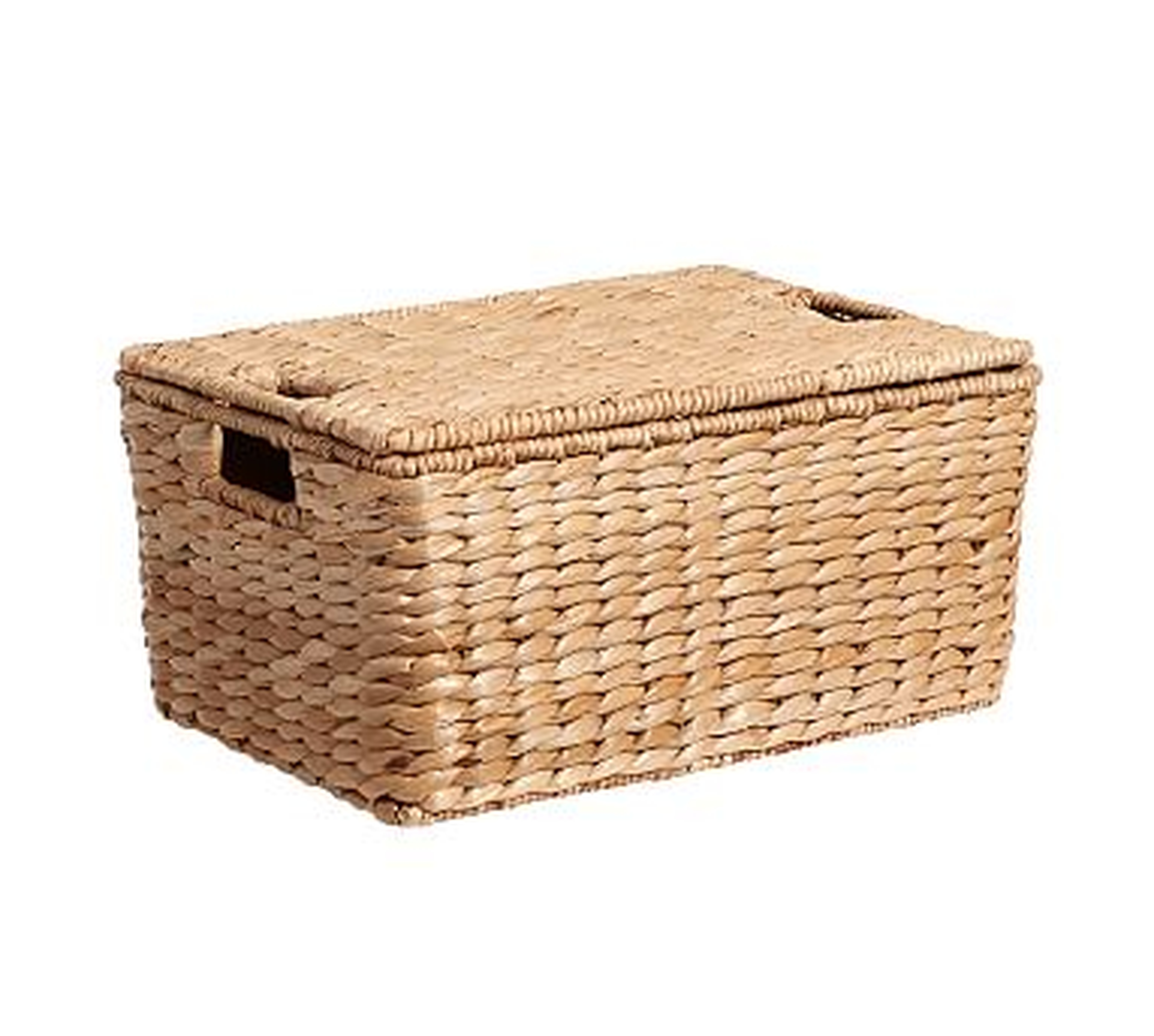 Savannah Handwoven Seagrass Basket - Baskets with Lids - Pottery Barn
