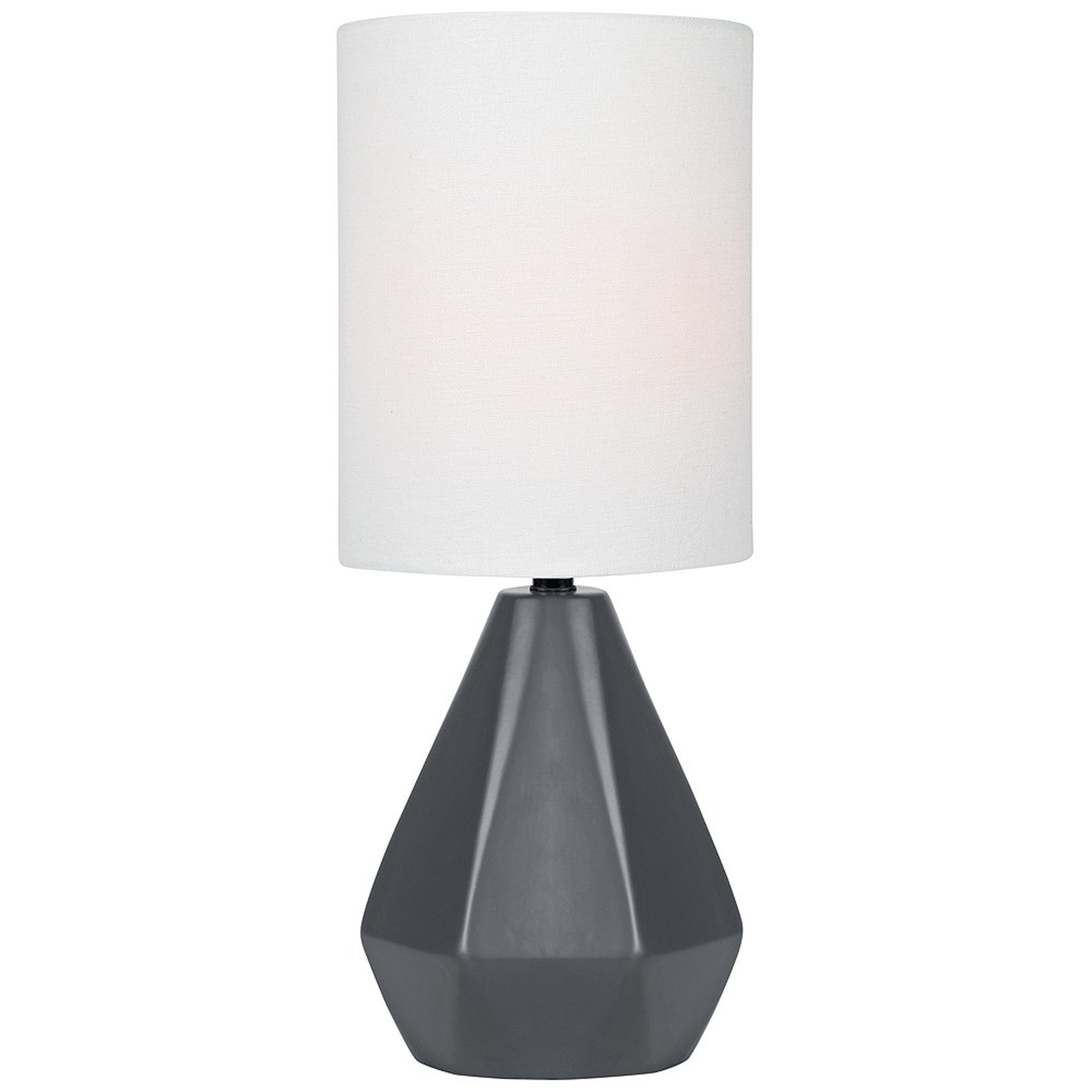 Lite Source Mason 17"H Jet Black Ceramic Accent Table Lamp - Style # 56J76 - Lamps Plus