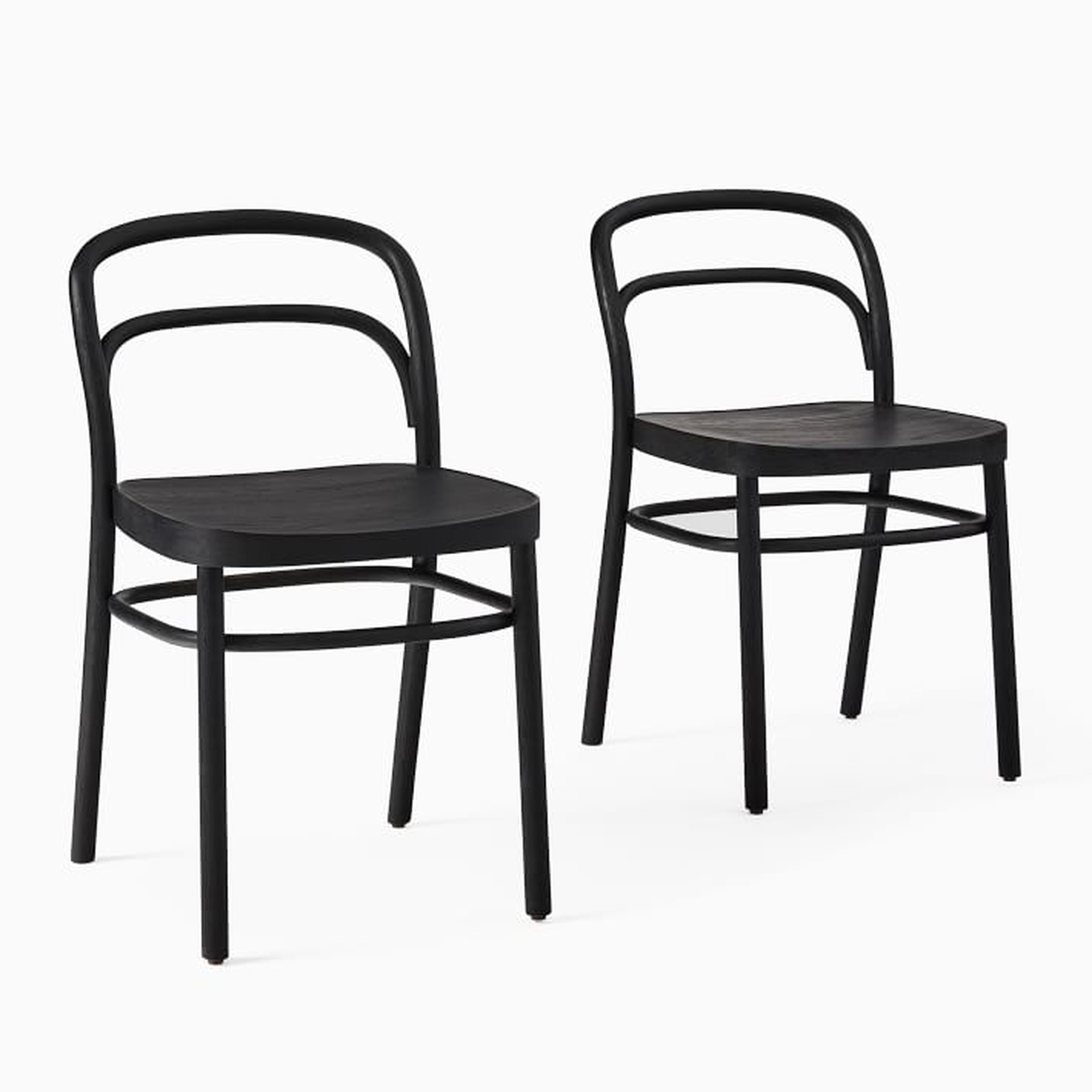 Maria Dining Chair, Set of 4, Black - West Elm