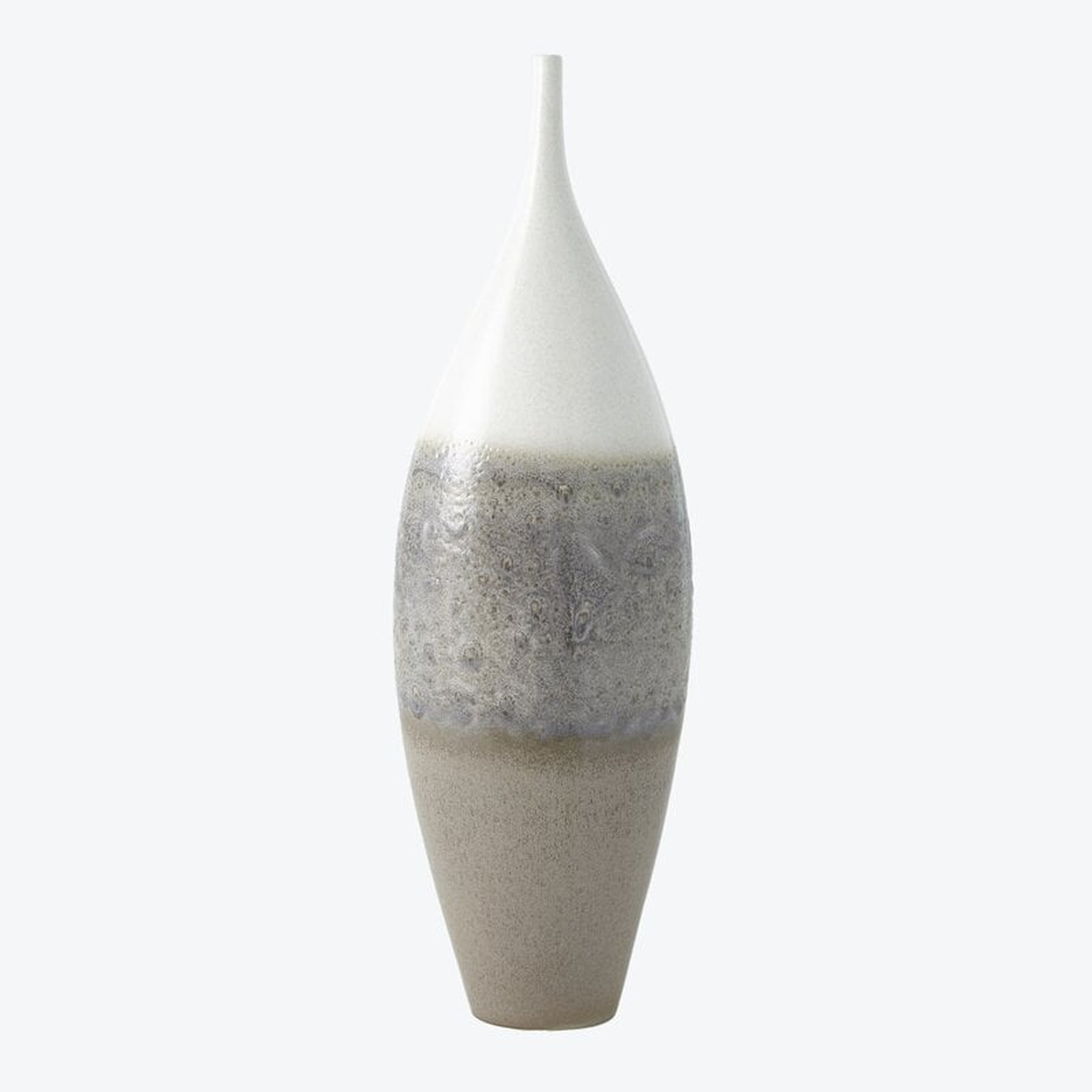 Global Views Cream Rises Vase-Tall - Perigold