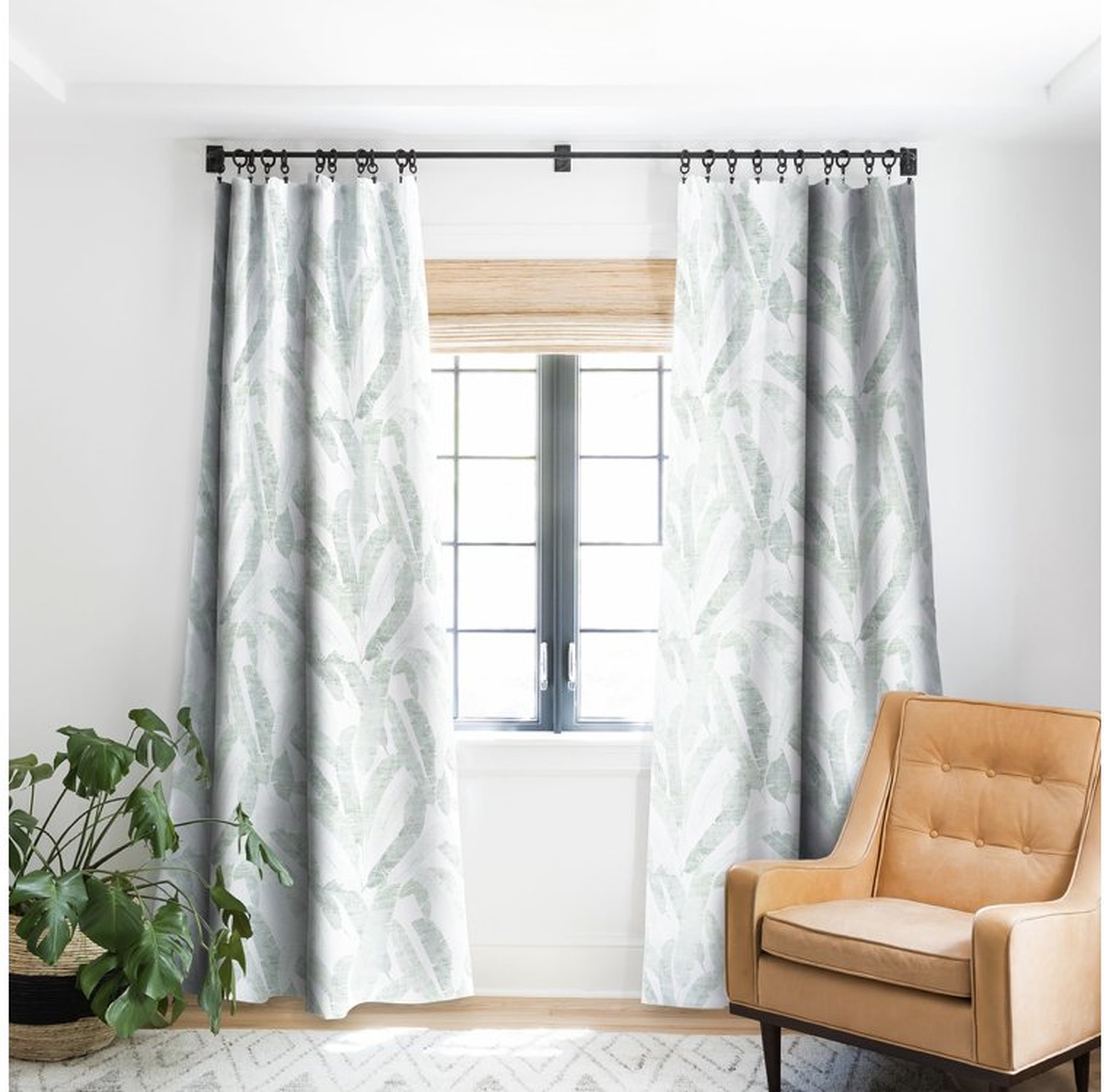 BANANA LEAF LIGHT Blackout Window Curtain (2panels) - Wander Print Co.