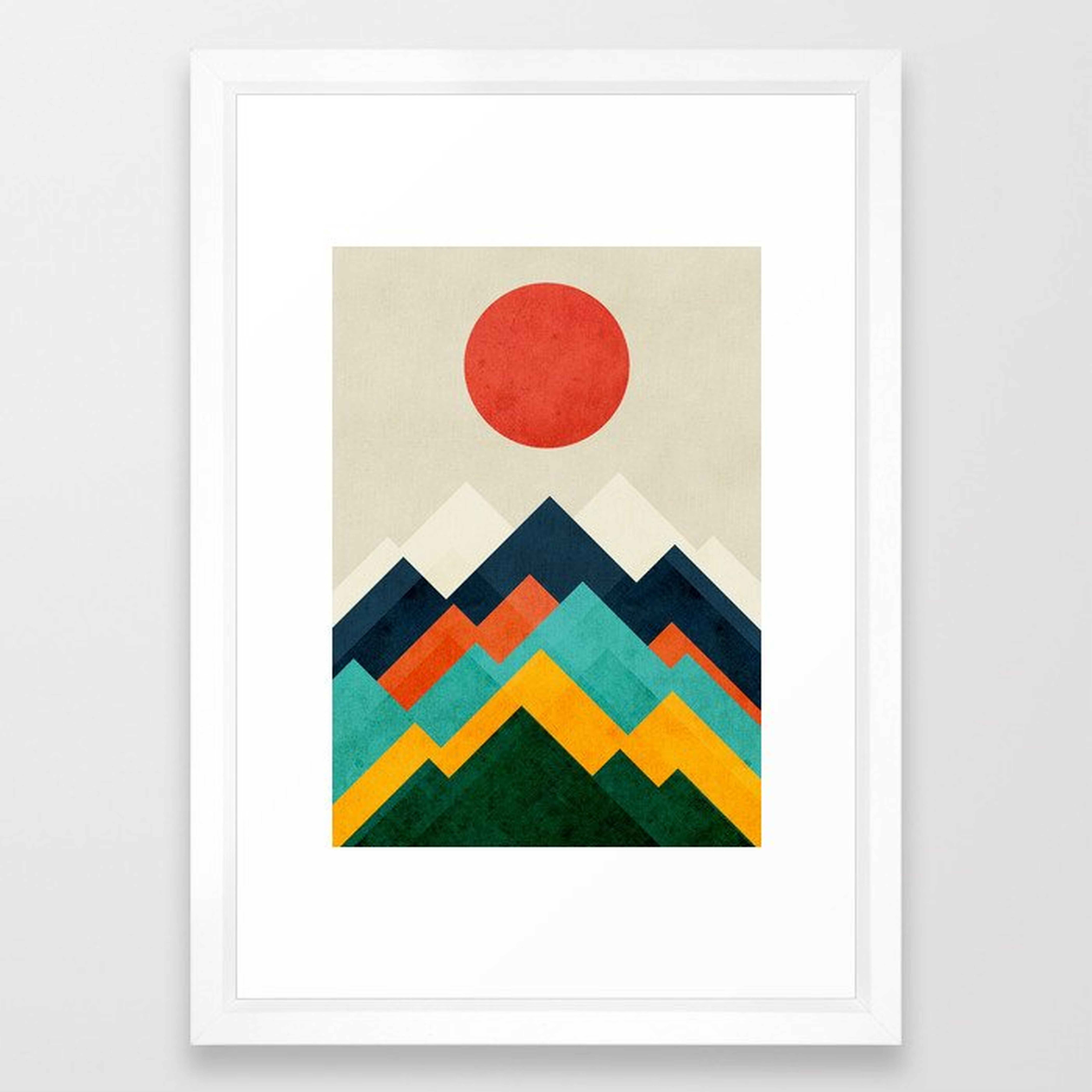 The hills are alive Framed Art Print - Society6