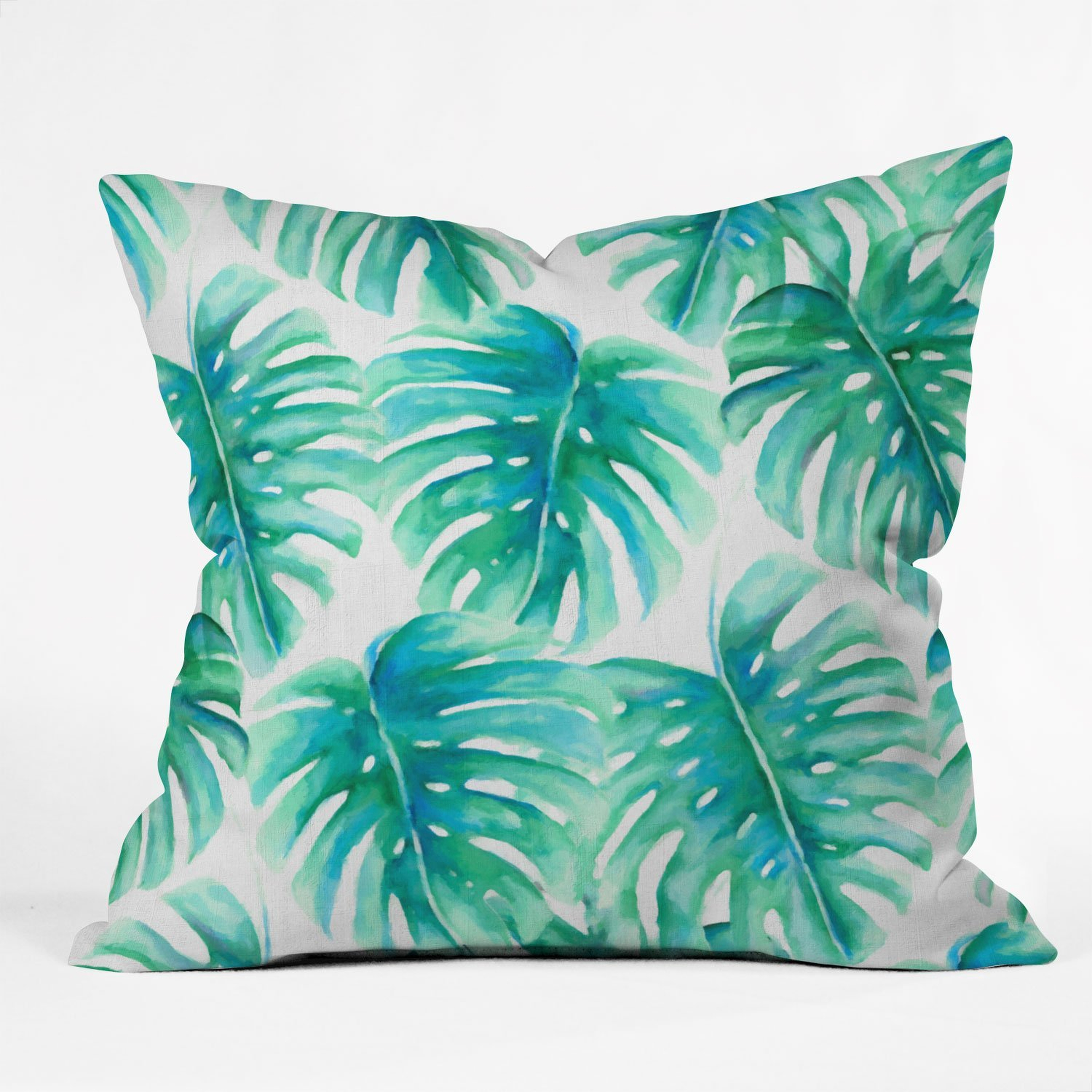 THROW PILLOW PARADISE PALMS  BY JACQUELINE MALDONADO // Insert Included - Wander Print Co.