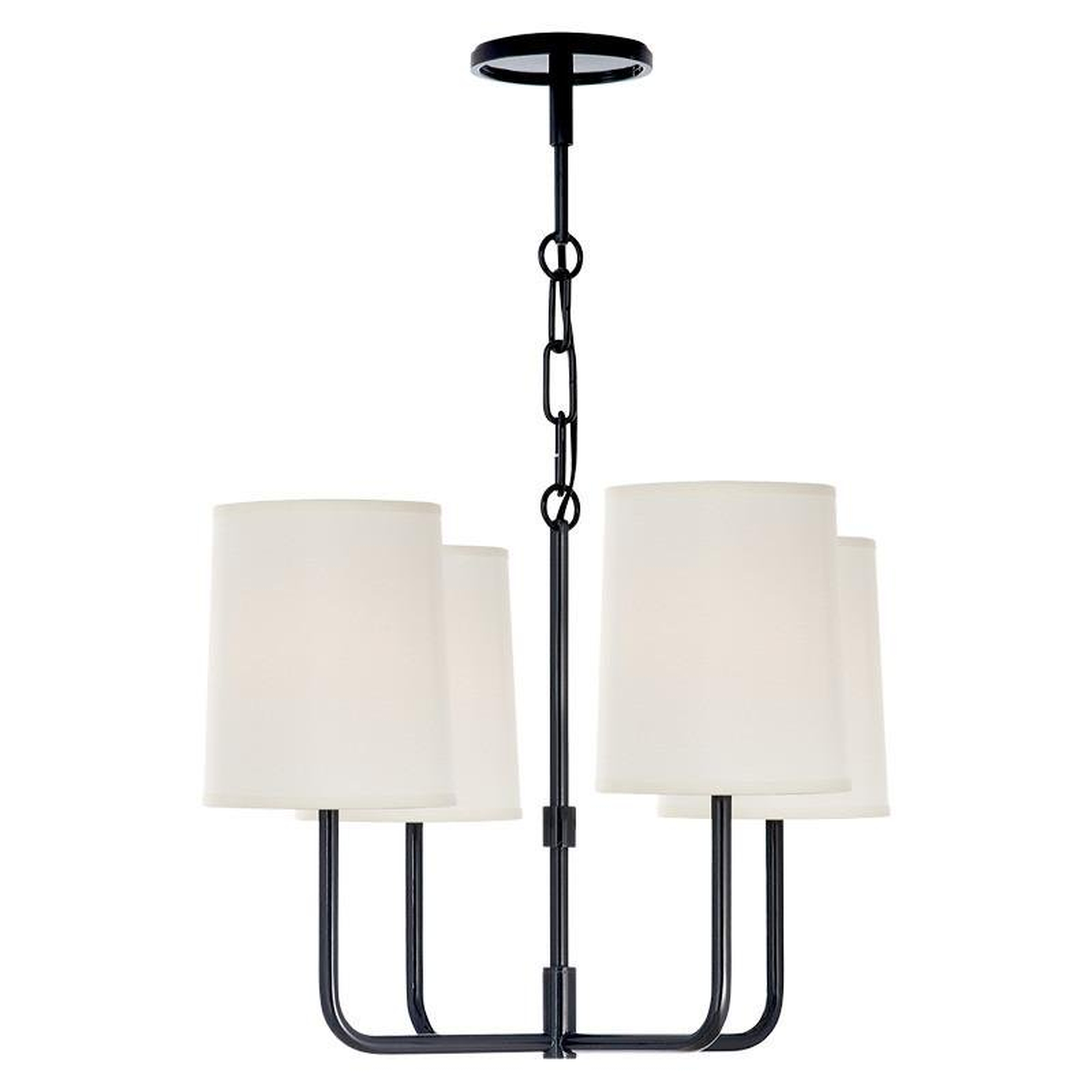 GO LIGHTLY SMALL CHANDELIER - CHARCOAL - McGee & Co.