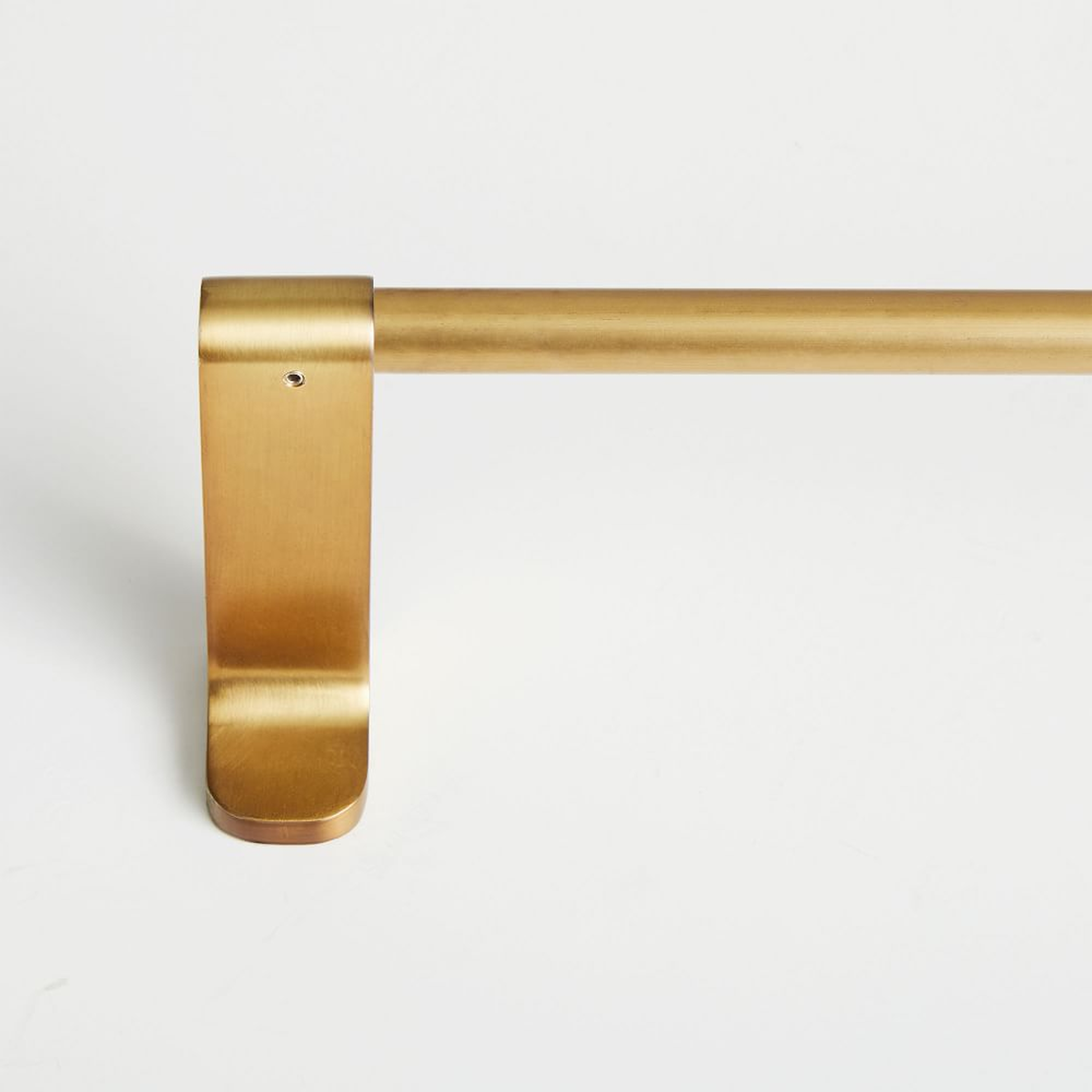 Contour Metail Rod, Antique Brass, 108"-144" - West Elm
