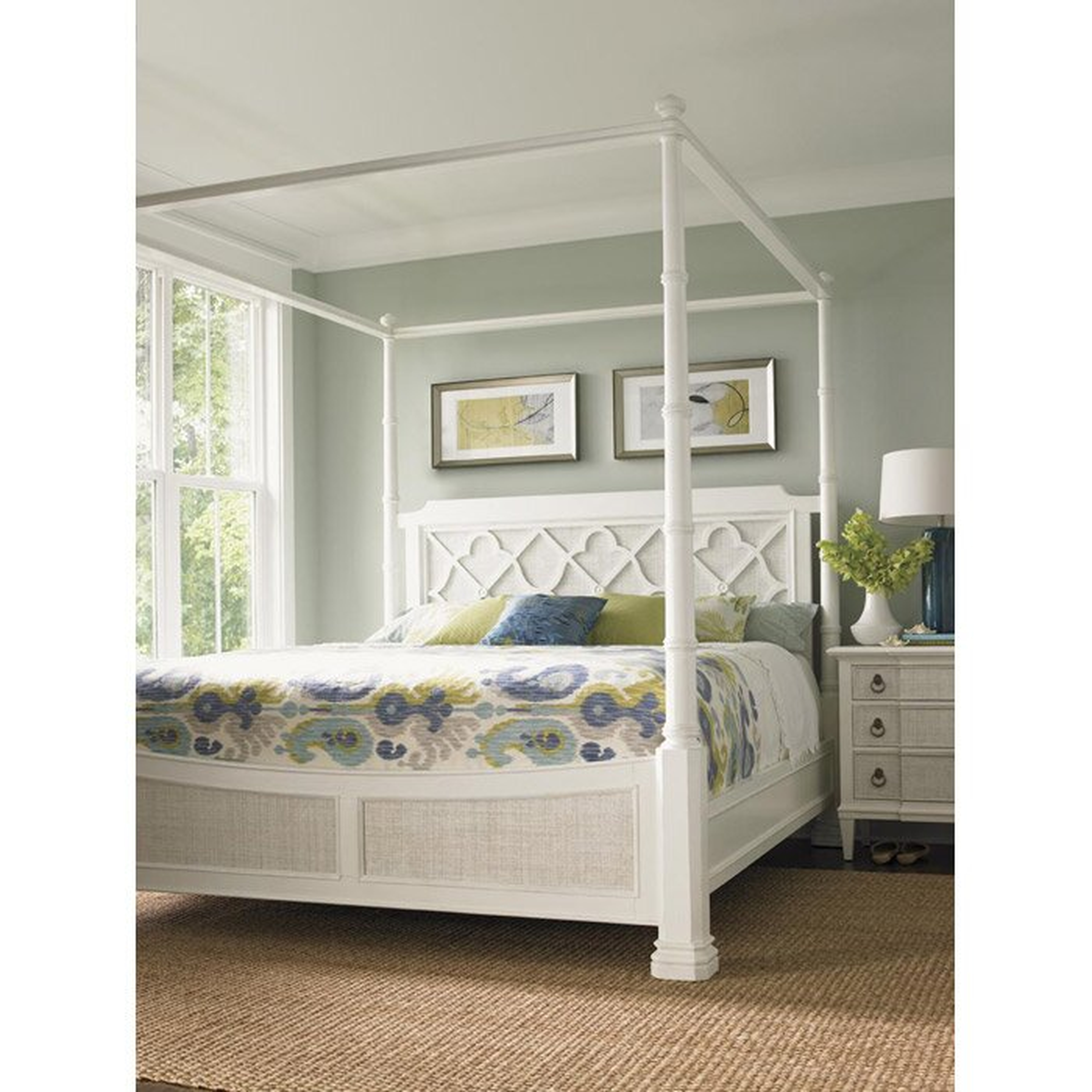 Tommy Bahama Home Ivory Key Canopy Bed Size: King - Perigold