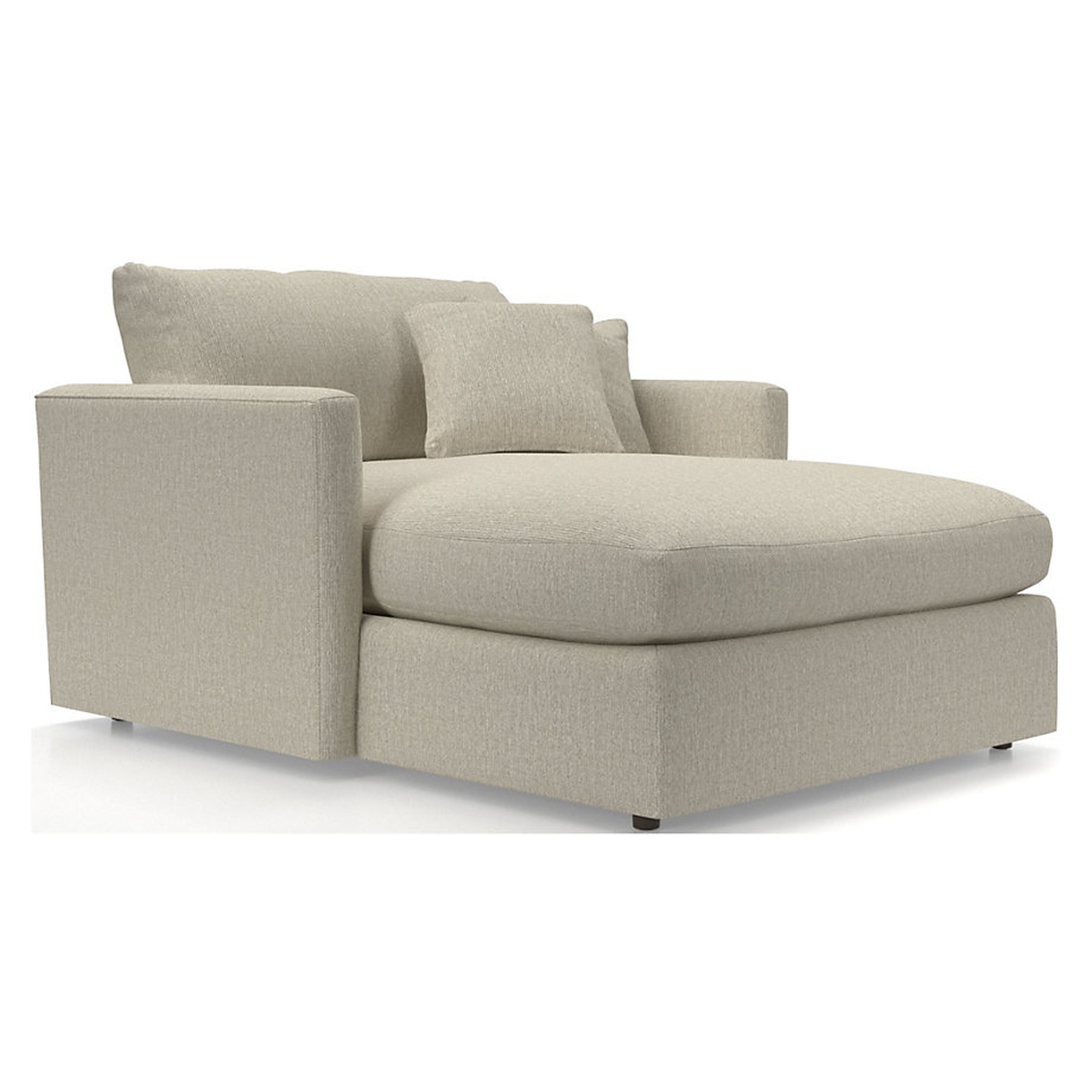 Lounge Deep Chaise Lounge Taft, Pearl - Crate and Barrel