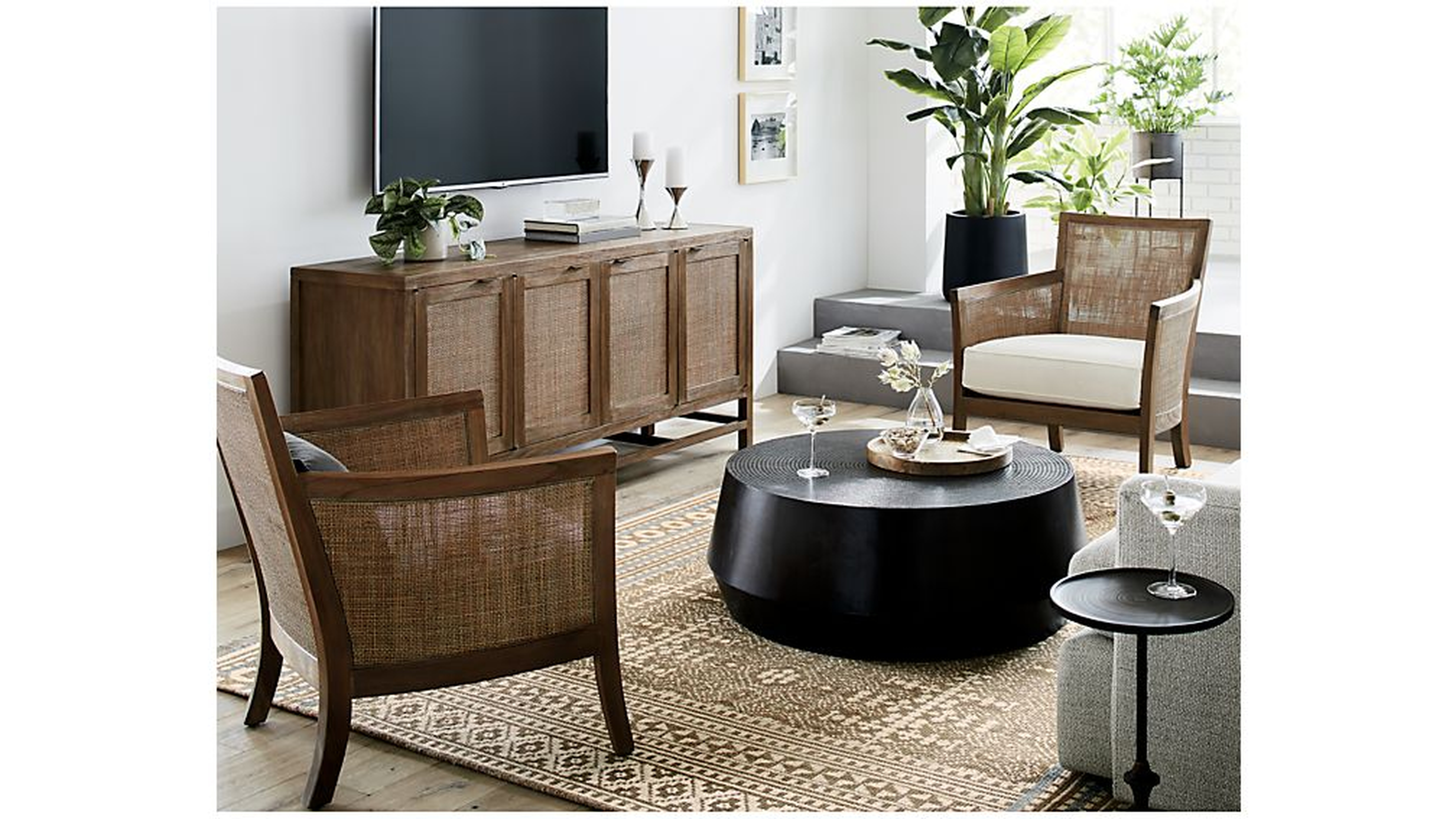 Udan Round Coffee Table - Crate and Barrel