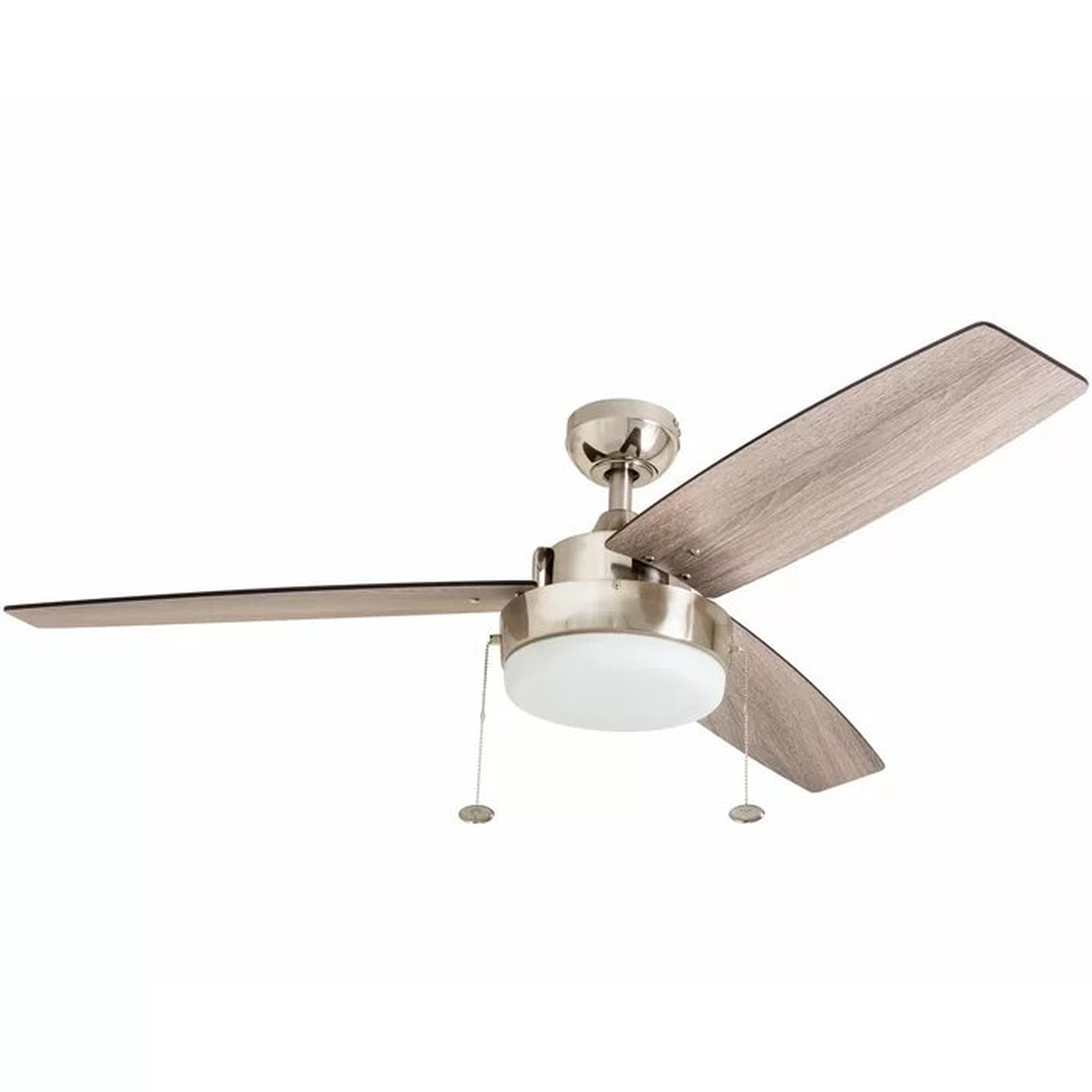 52'' Szymon 3 - Blade Propeller Ceiling Fan with Pull Chain and Light Kit Included - Wayfair