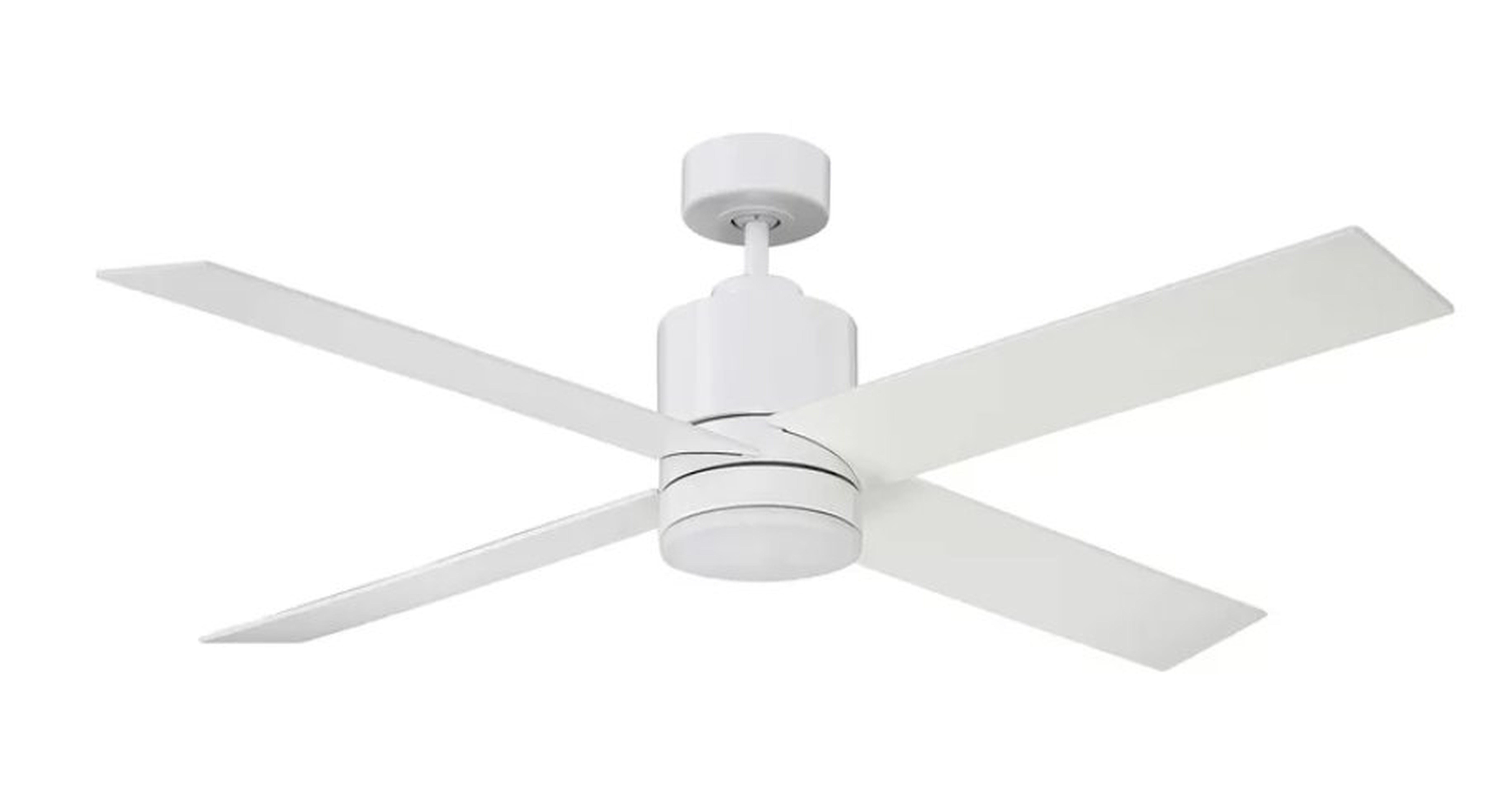 52'' Harlingen 4 - Blade LED Standard Ceiling Fan with Fan Control Parts and Light Kit - AllModern