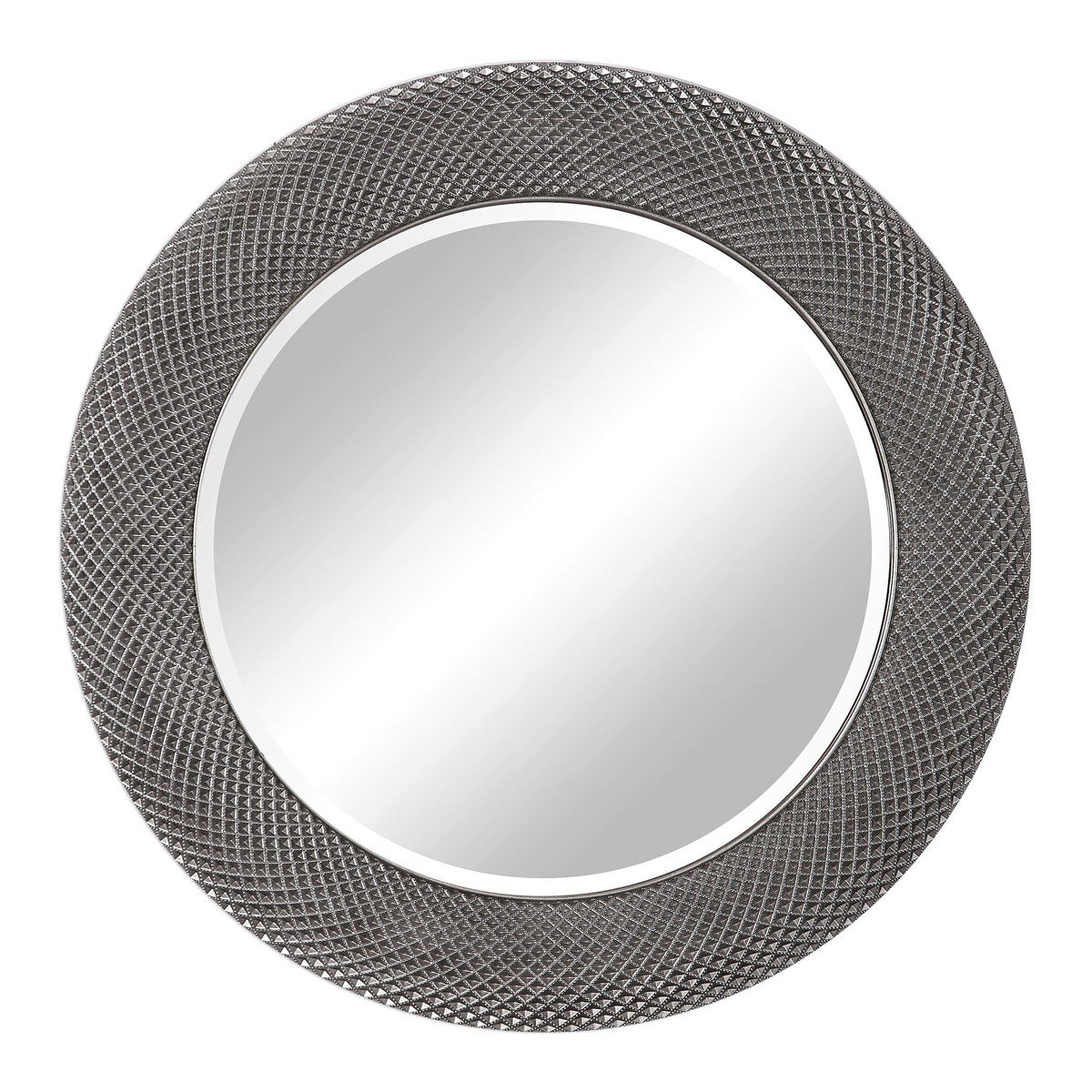 AZIZA SILVER ROUND MIRROR - Uttermost