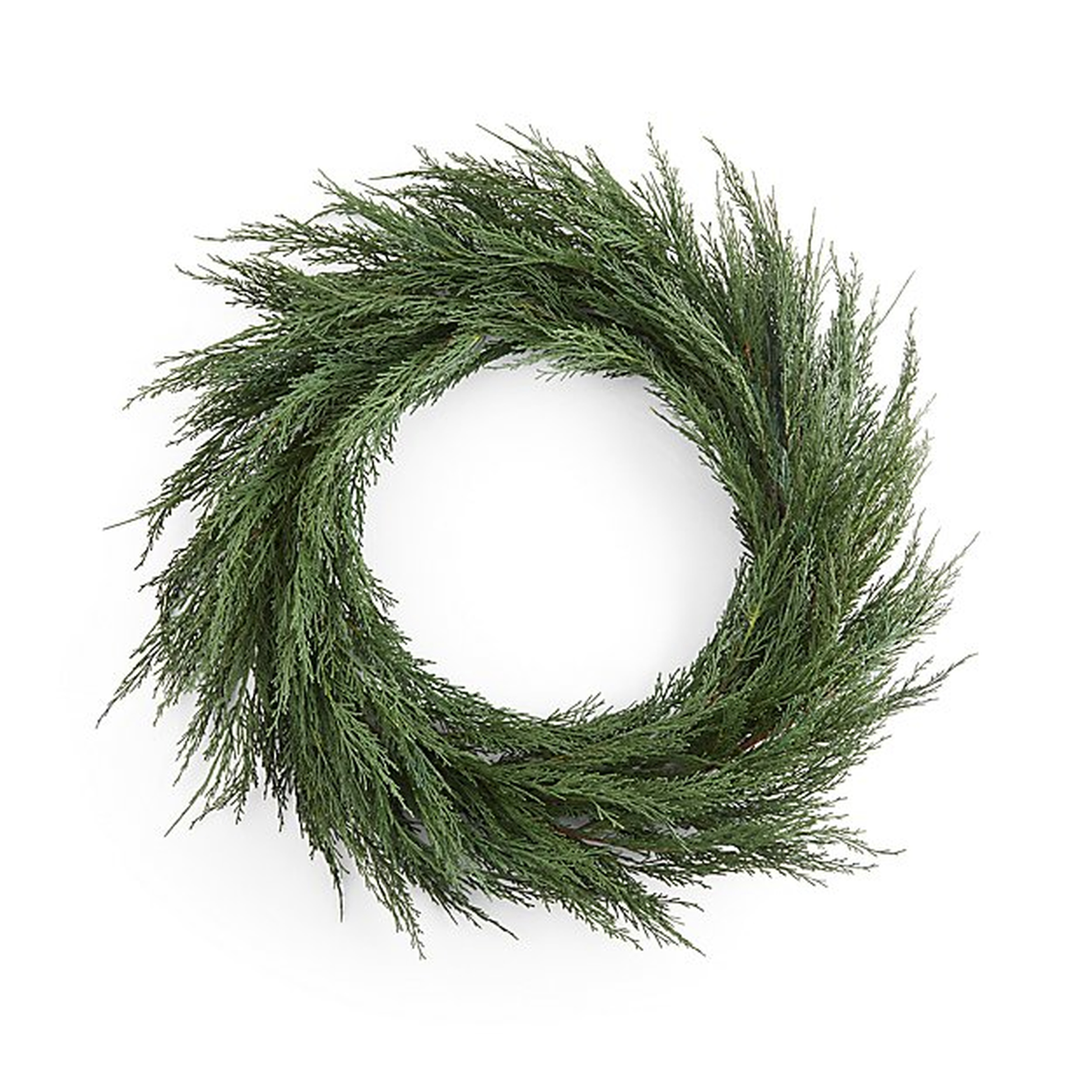 Faux Cypress Wreath 26" - Crate and Barrel