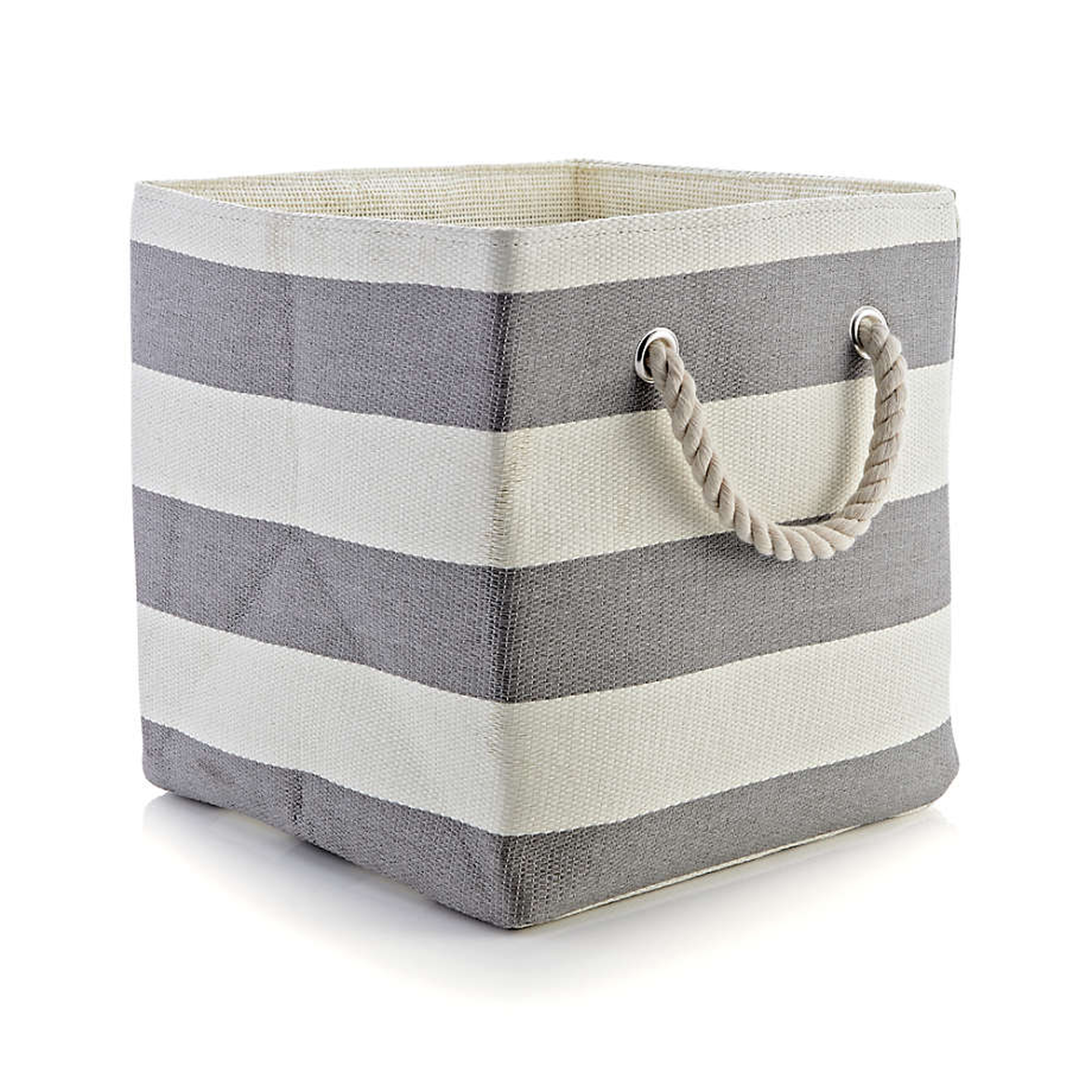 Stripes Around the Cube Bin - Crate and Barrel