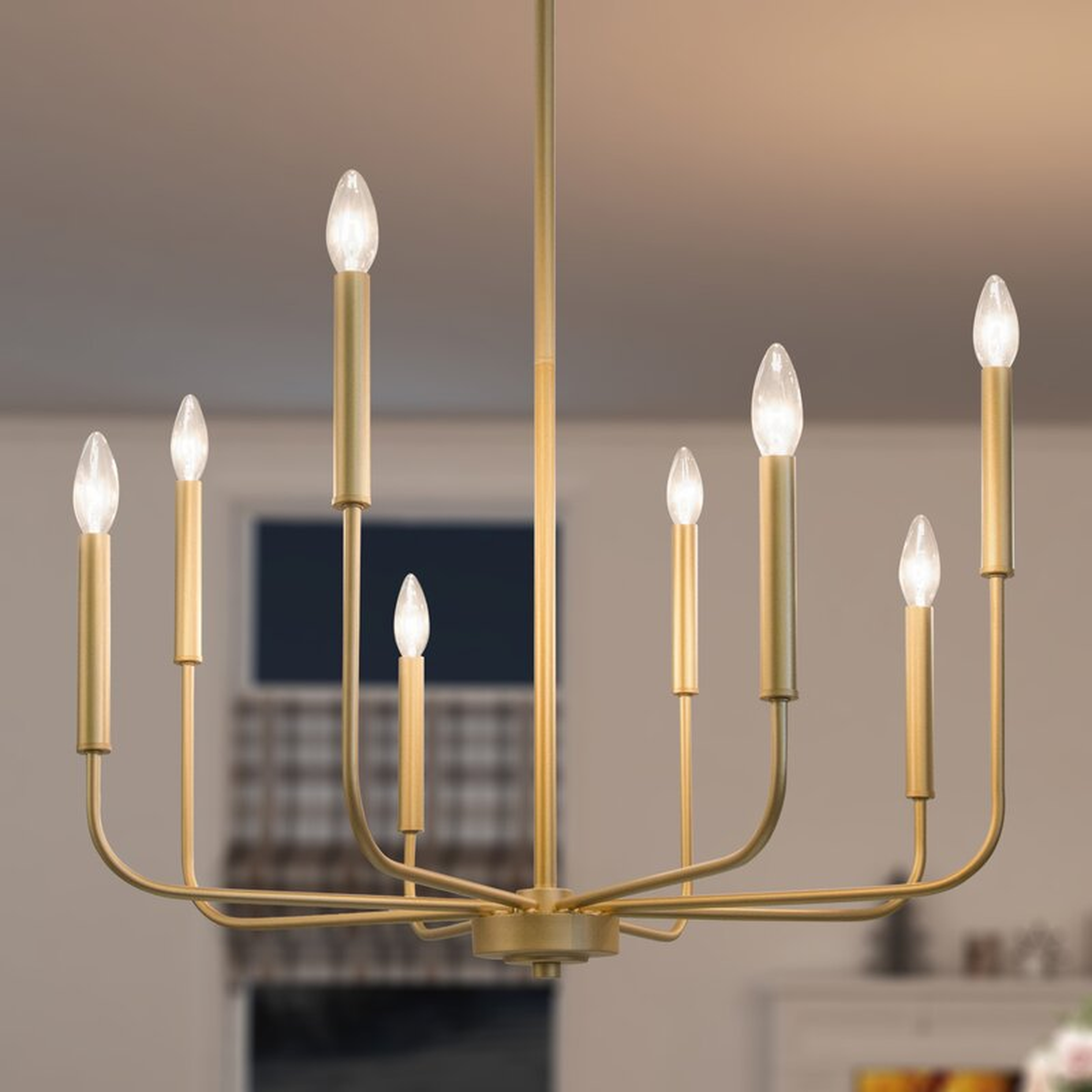 Ramsay 8 - Light Candle Style Geometric Chandelier - Wayfair