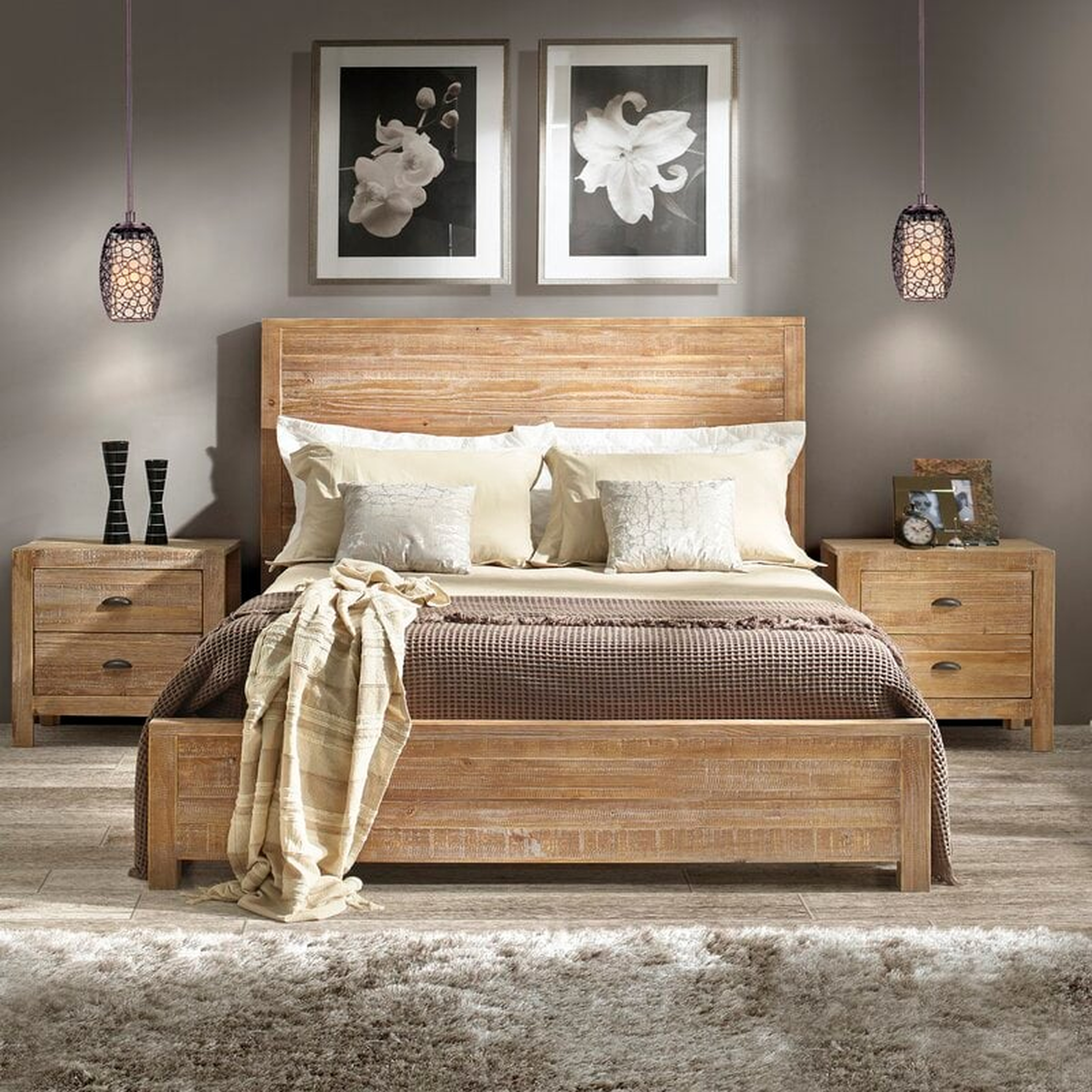 Montauk Solid Wood Bed - Queen - Wayfair