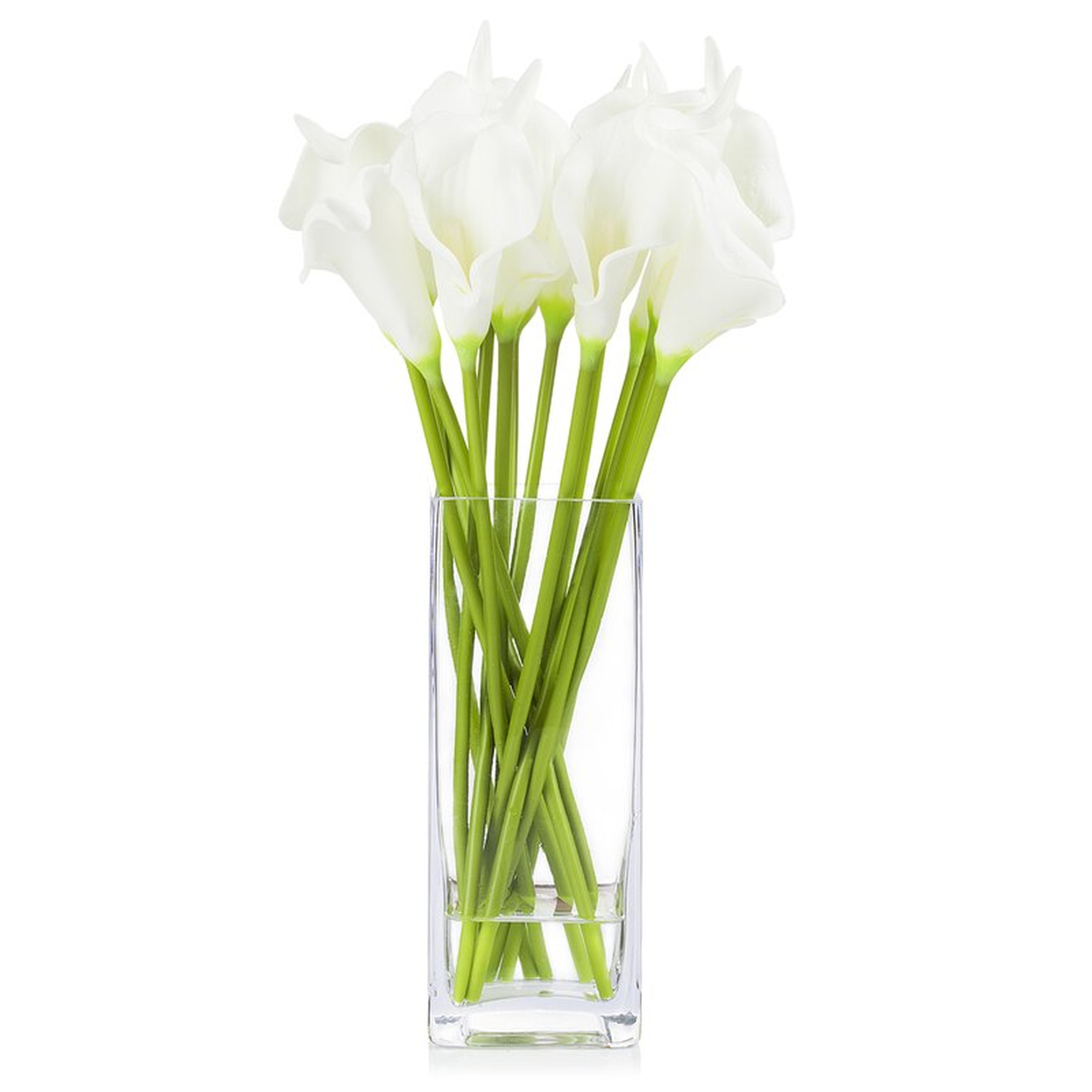Artificial Real Touch Lilies Flower Arrangements in Vase  Artificial Real Touch Lilies Flower Arrangements in Vase  Artificial Real Touch Lilies Flower Arrangements in Vase  Artificial Real Touch Lilies Flower Arrangements in Vase - Wayfair