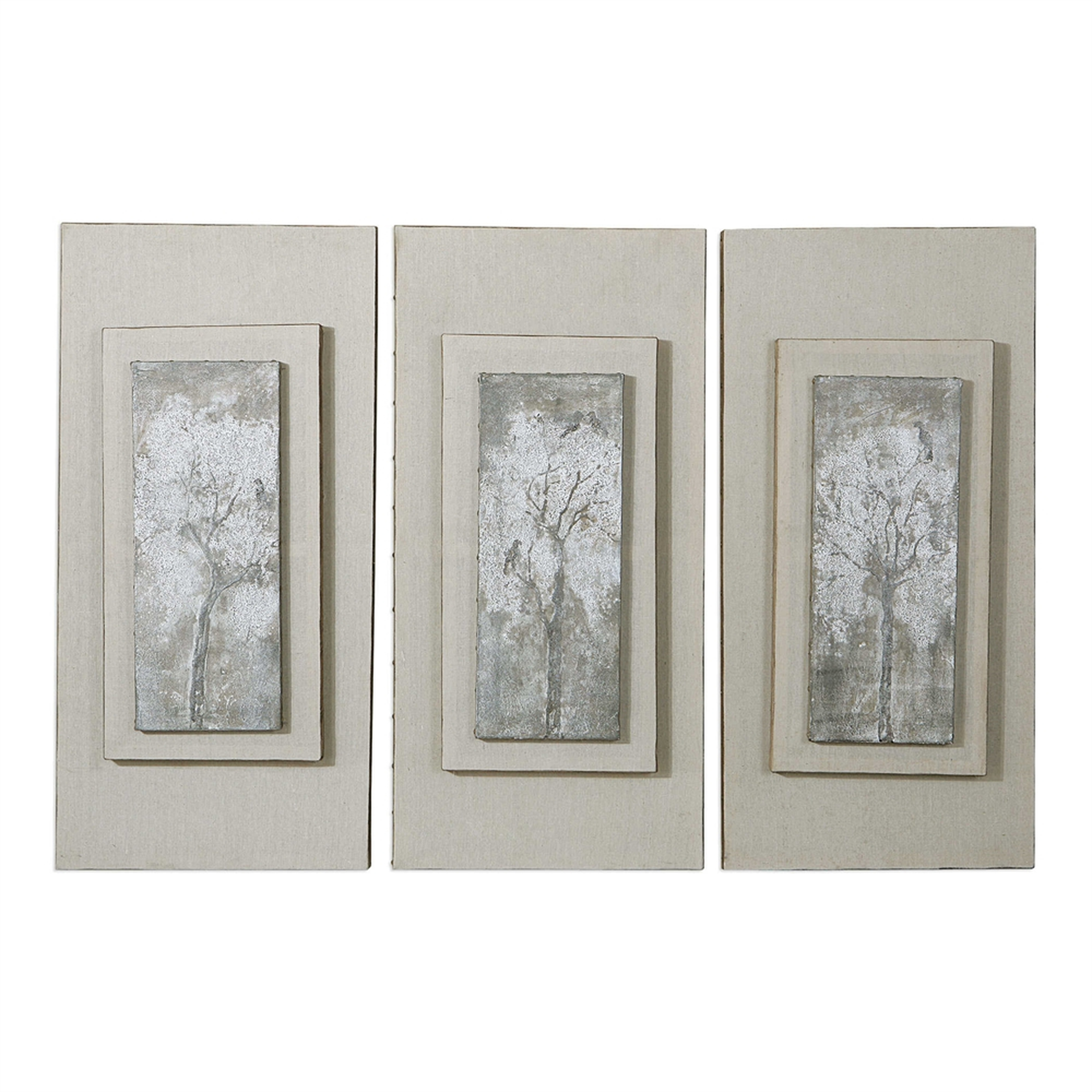 Triptych Trees Hand Painted Canvases - Hudsonhill Foundry