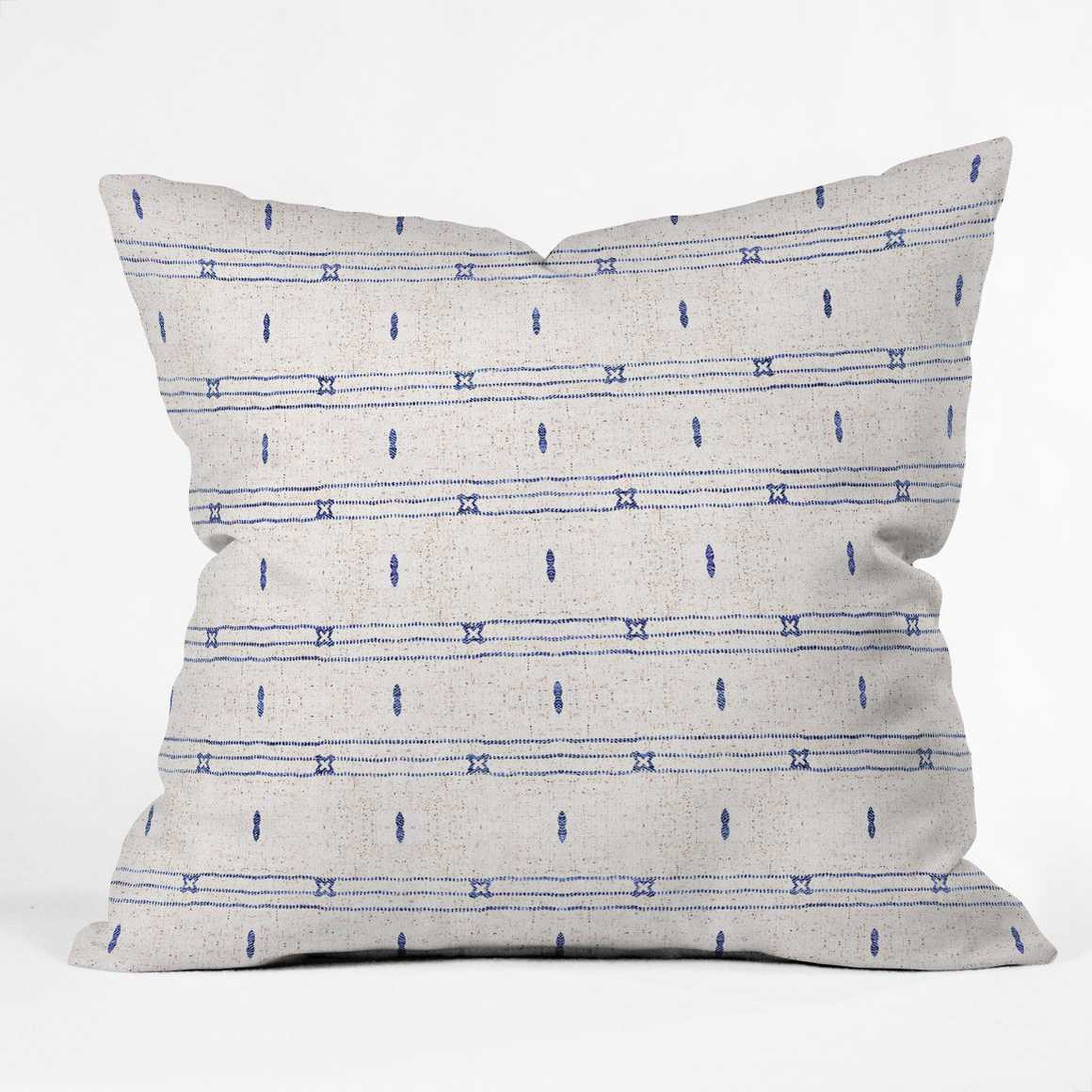 French Linen Stripe Indoor pillow - Wander Print Co.
