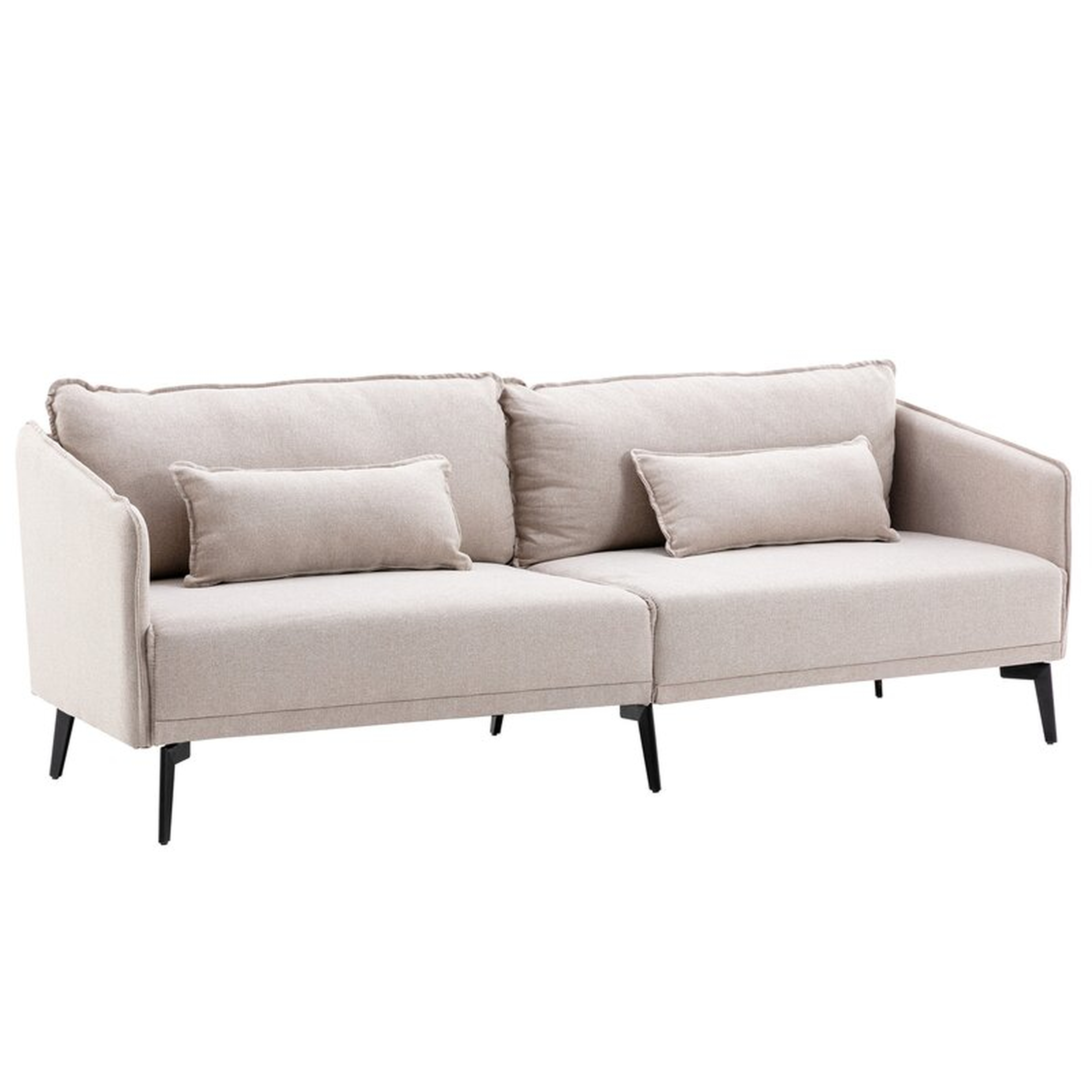 Modern Sofa Couch, Linen Fabric Sofa With Metal Frame Legs For Living Room - Wayfair