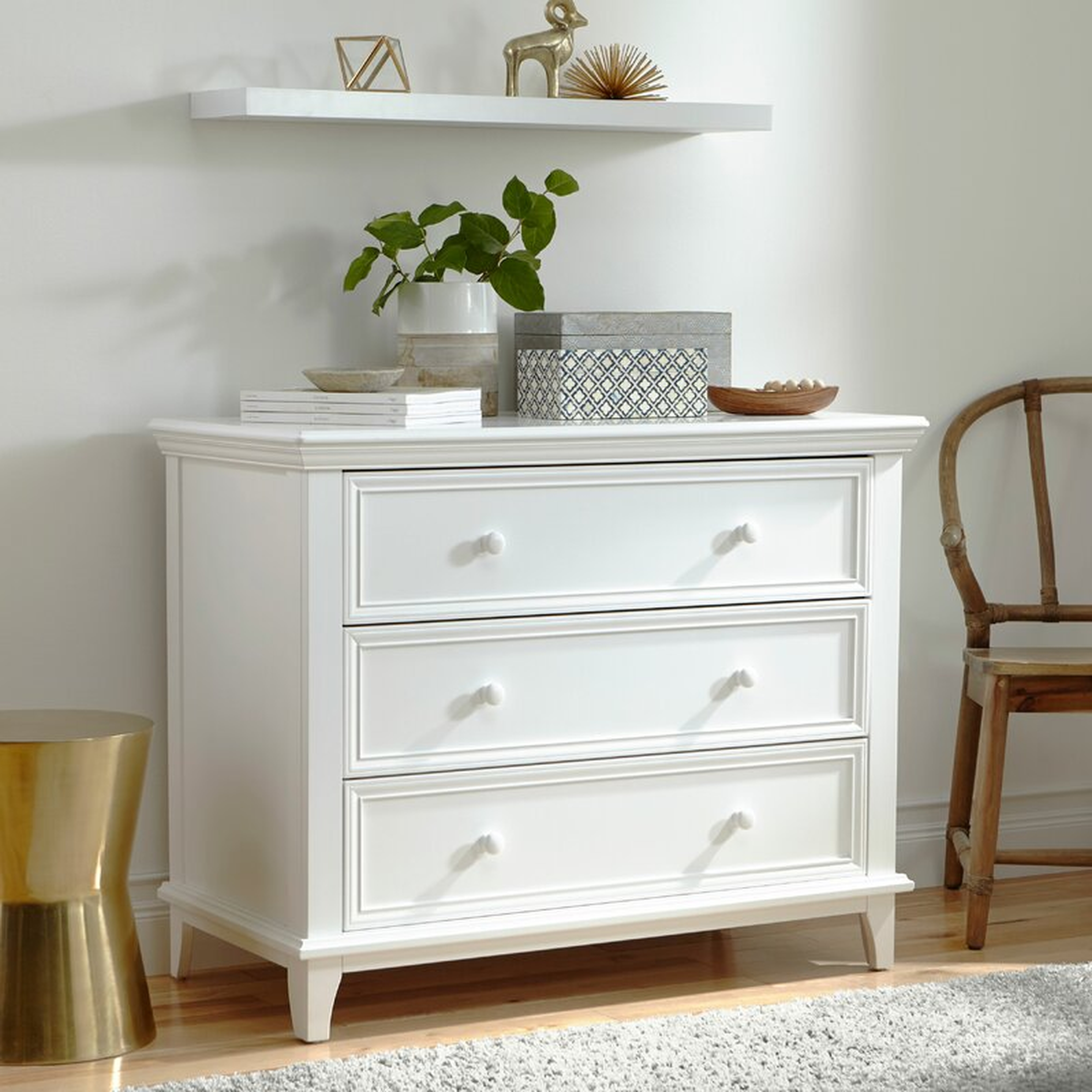 Kolcraft 3 Drawer Standard Dresser White - Wayfair