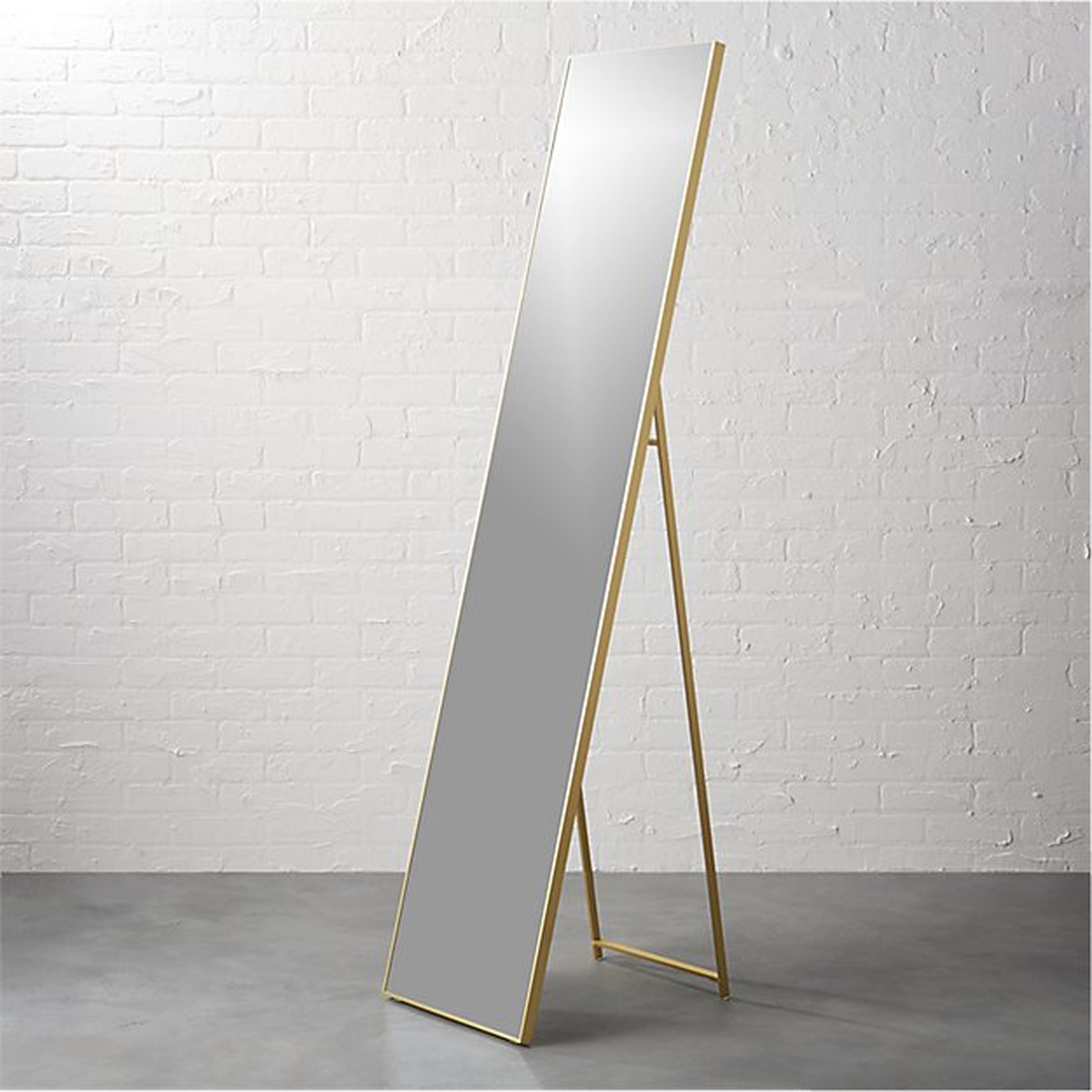 "infinity 16""x69"" standing floor mirror" - CB2